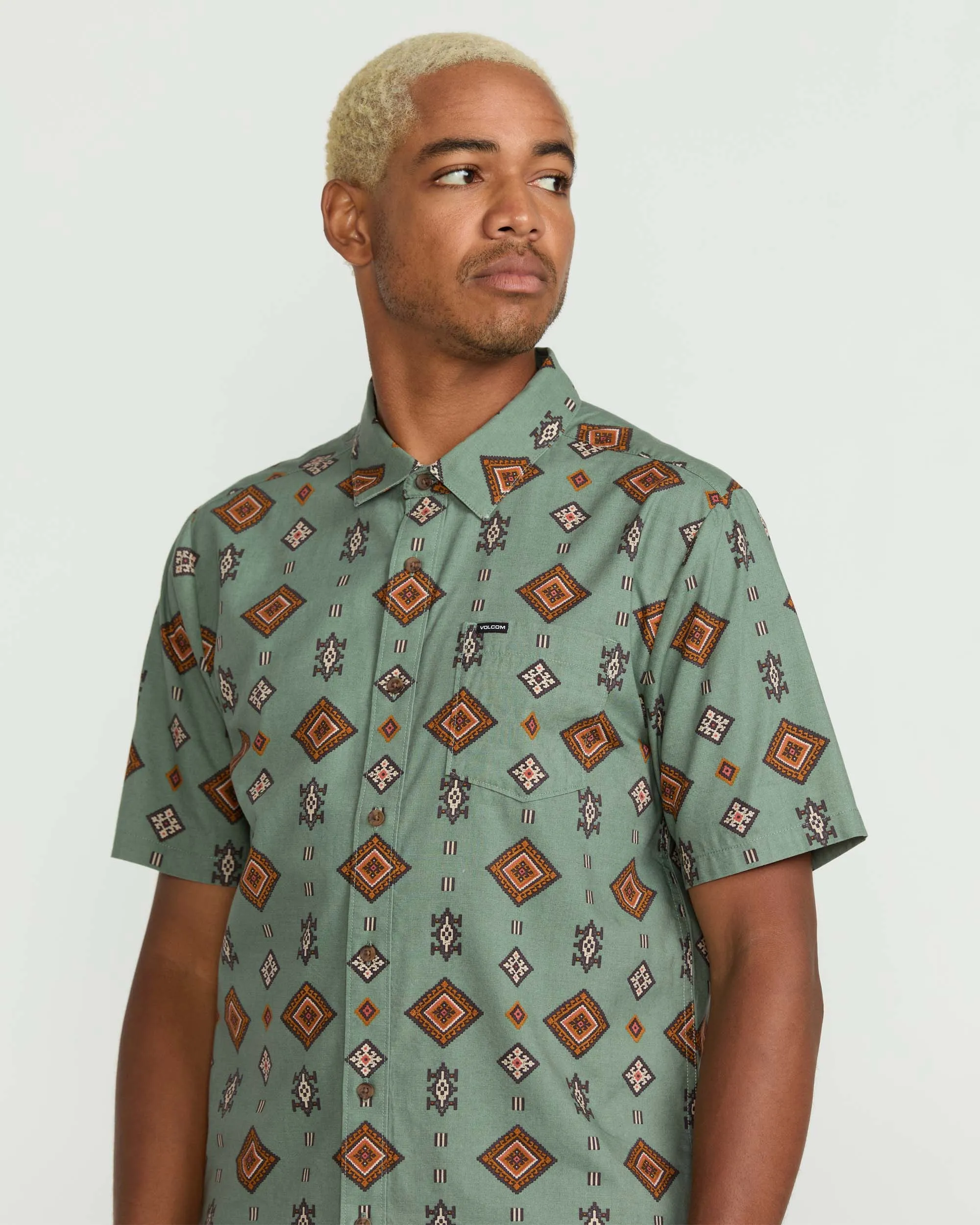 Men's Desert Dobby Short Sleeve Shirt sold by Volcom product image thumbnail 4