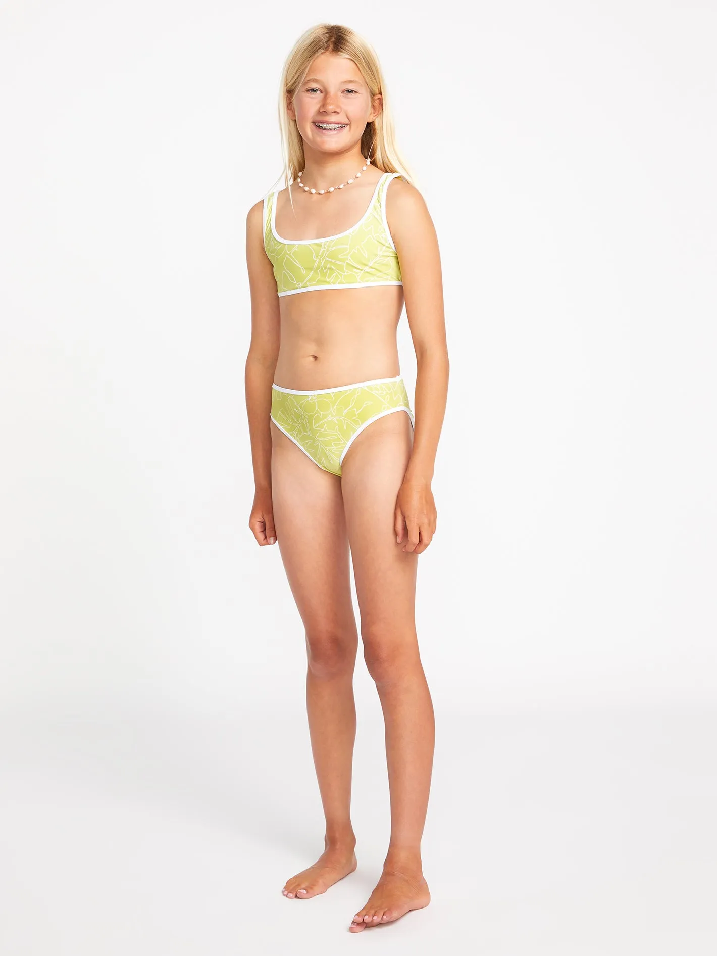 Girls Tropicoco Crop Top Set - Citron sold by Volcom product image thumbnail 3