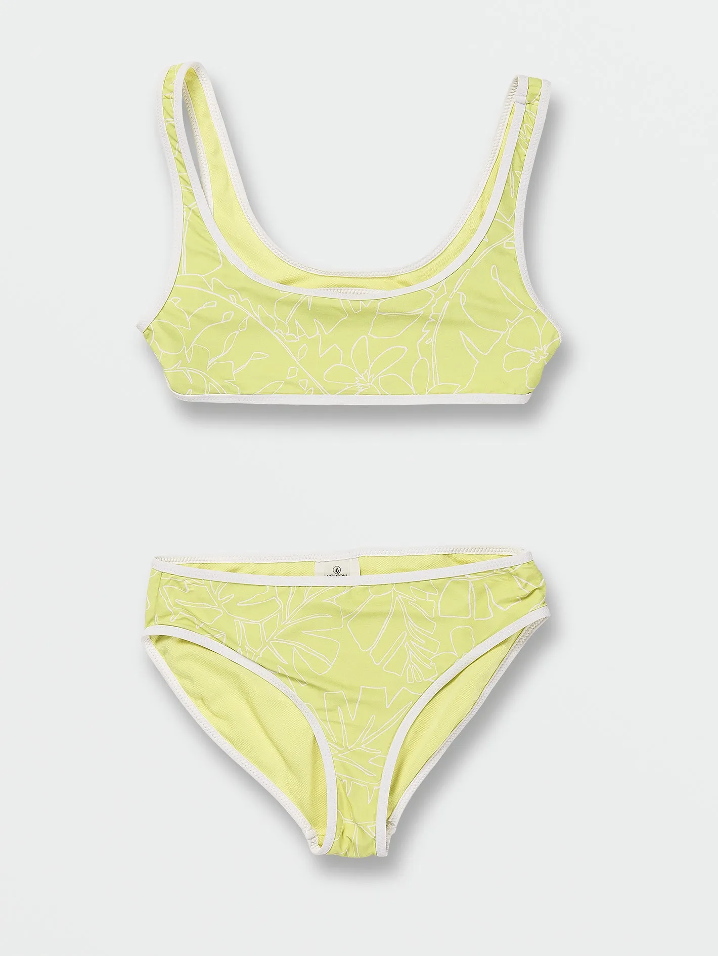 Girls Tropicoco Crop Top Set - Citron sold by Volcom product image thumbnail 5