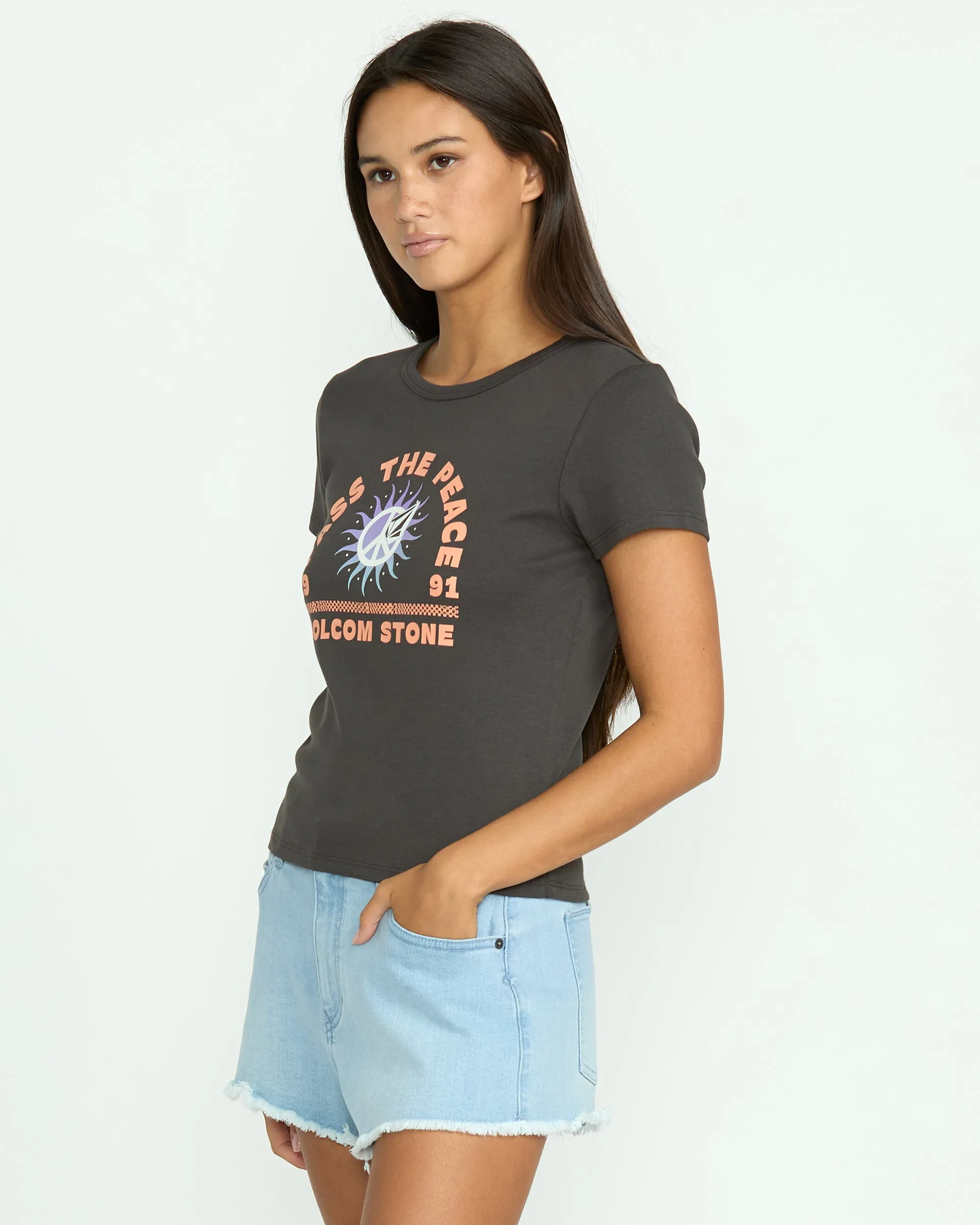 Women's Have A Clue Tee sold by Volcom product image thumbnail 3