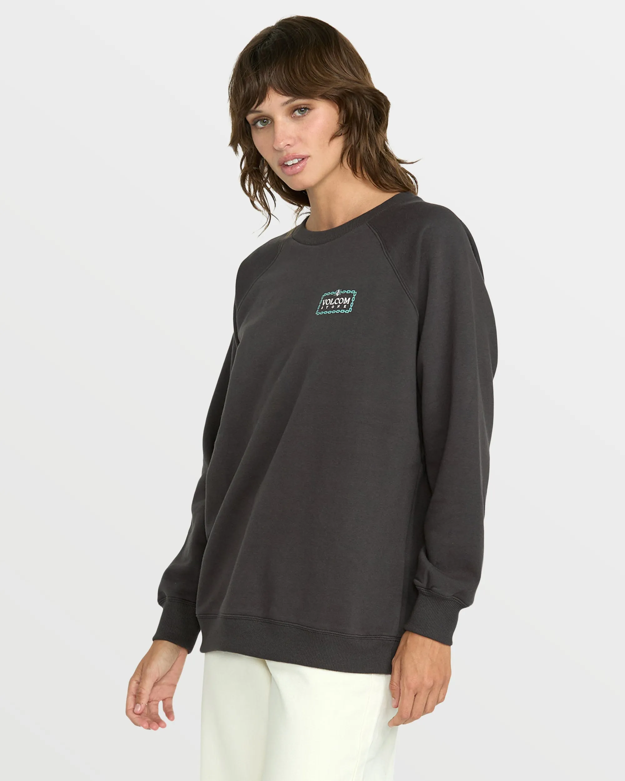 Women's Stone Magic Boyfriend Sweatshirt sold by Volcom product image thumbnail 5