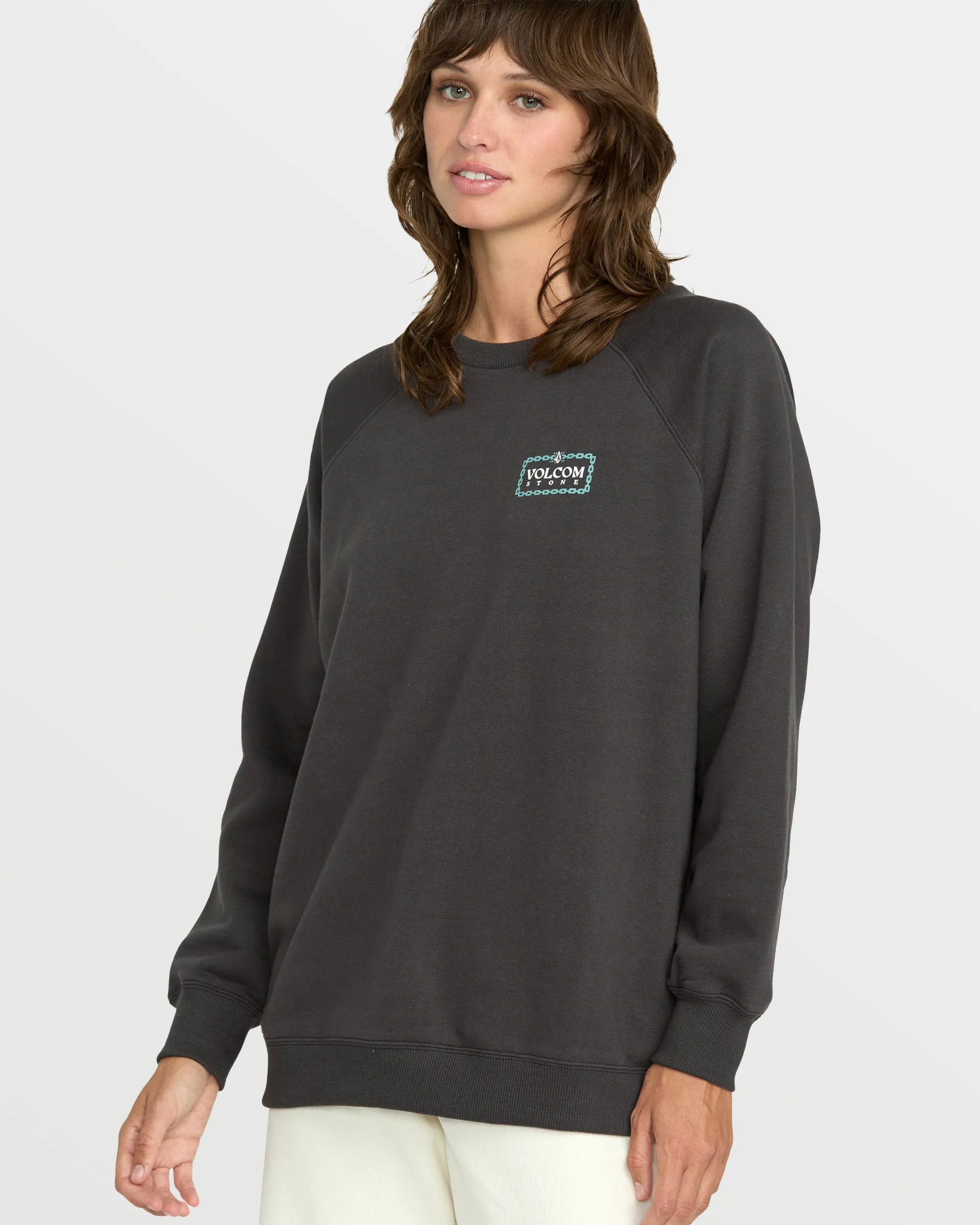Women's Stone Magic Boyfriend Sweatshirt sold by Volcom