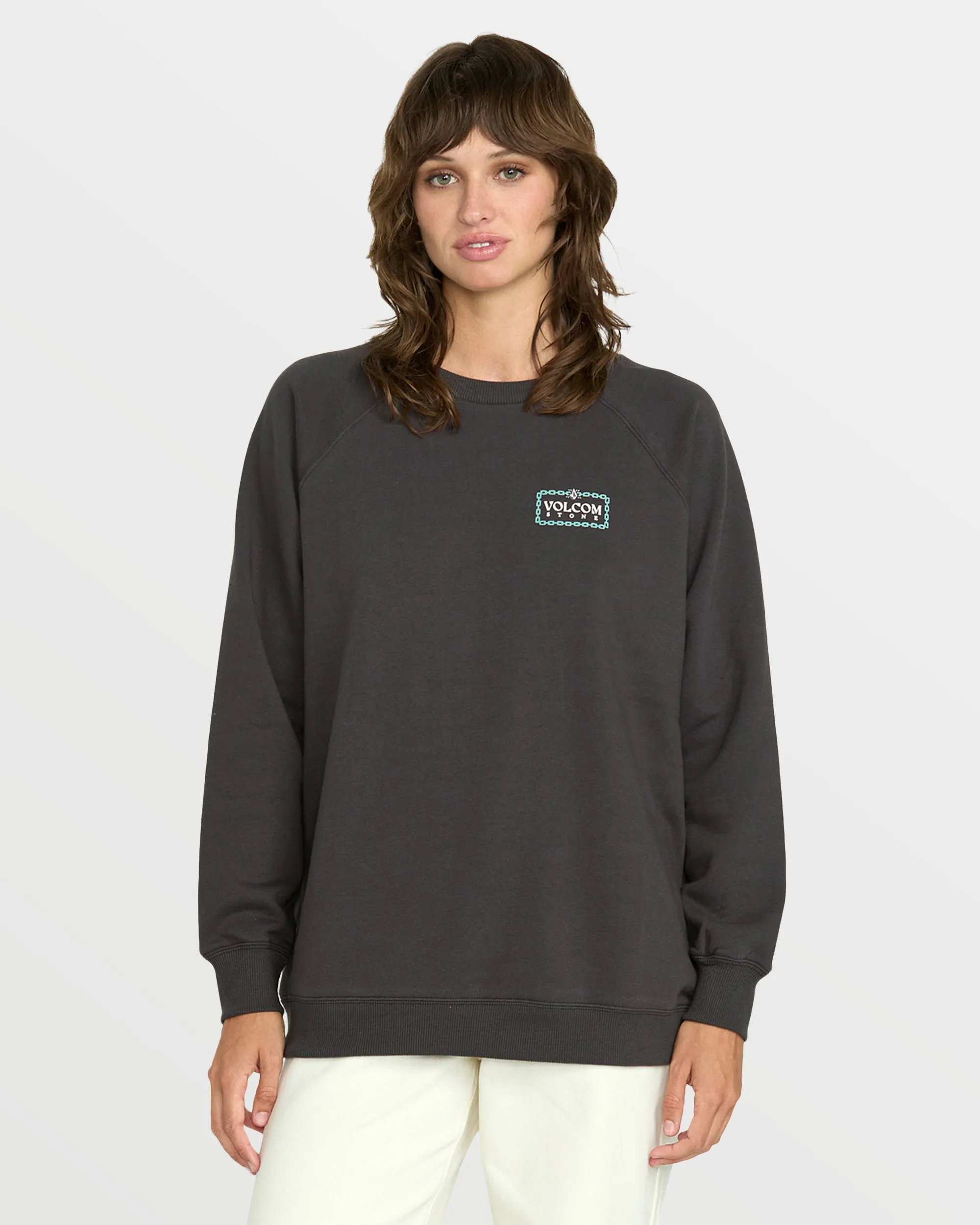 Women's Stone Magic Boyfriend Sweatshirt sold by Volcom product image thumbnail 3
