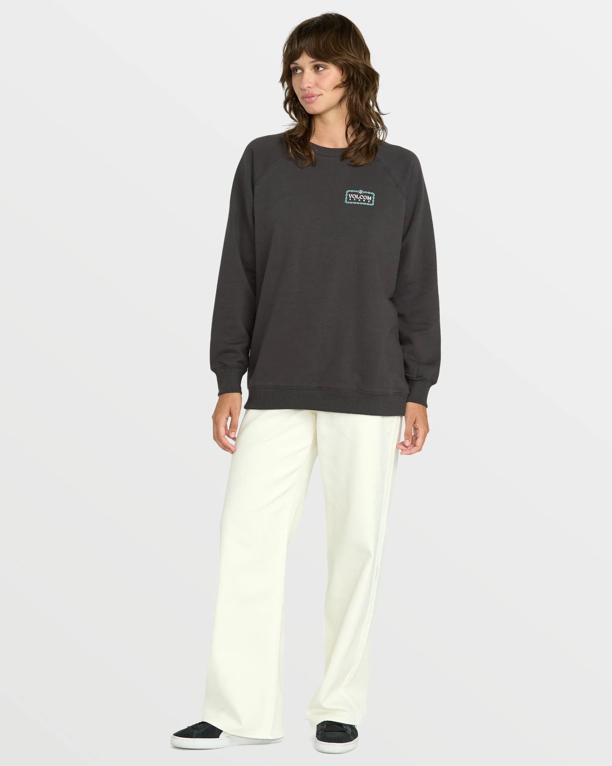Women's Stone Magic Boyfriend Sweatshirt sold by Volcom product image thumbnail 4