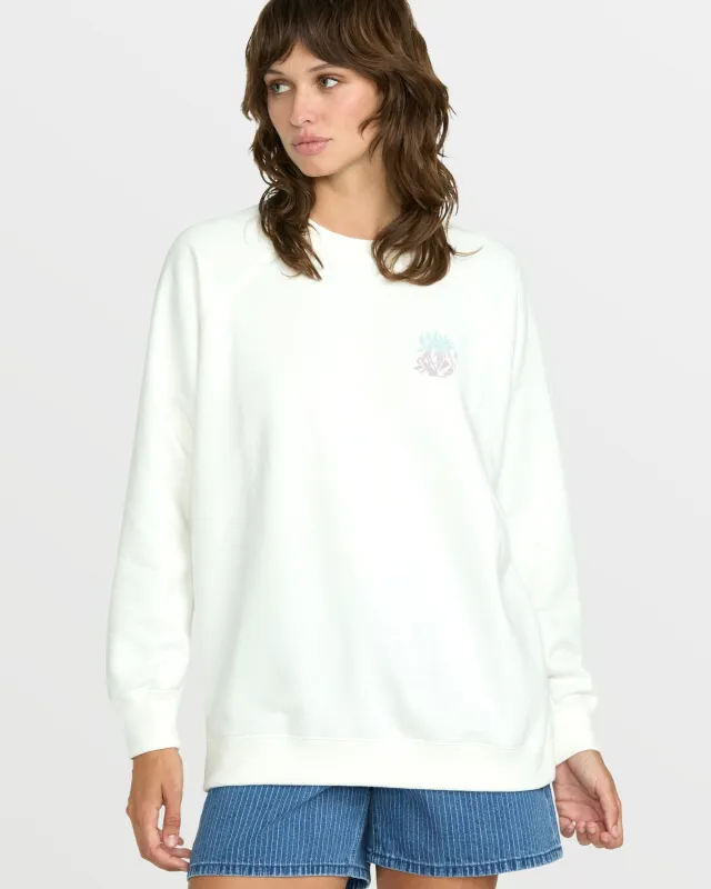 Women's Stone Magic Boyfriend Sweatshirt sold by Volcom