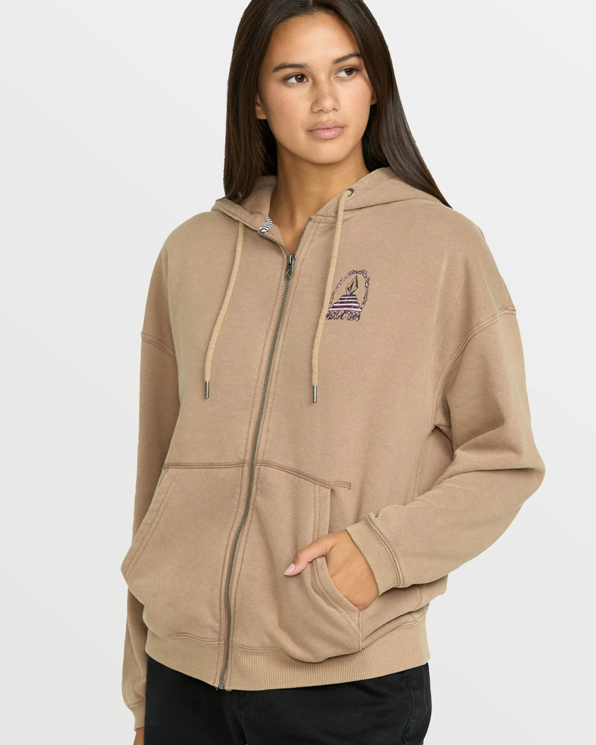 Women's Stone Art Up Zip Sweatshirt sold by Volcom