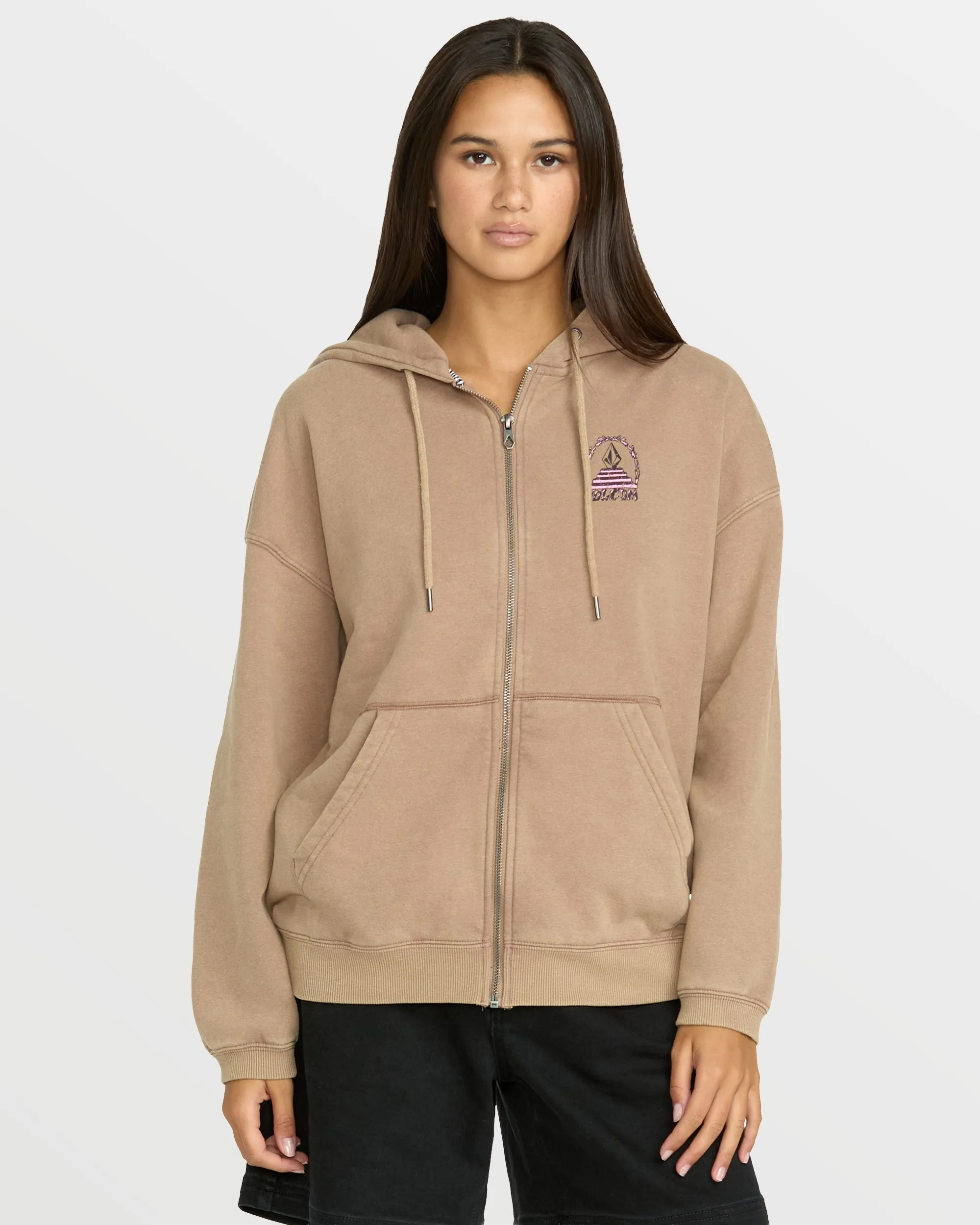 Women's Stone Art Up Zip Sweatshirt sold by Volcom product image thumbnail 3