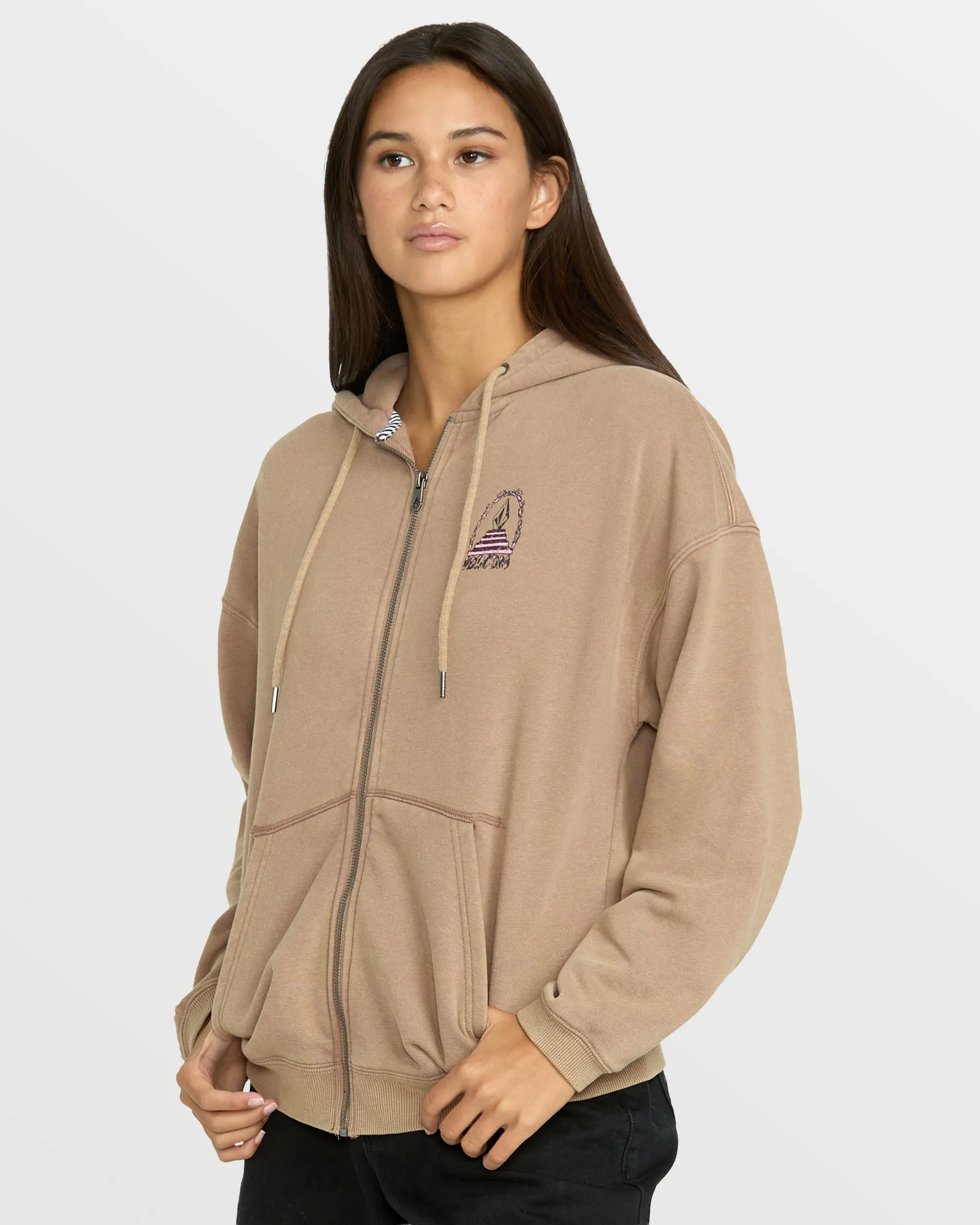 Women's Stone Art Up Zip Sweatshirt sold by Volcom product image thumbnail 5