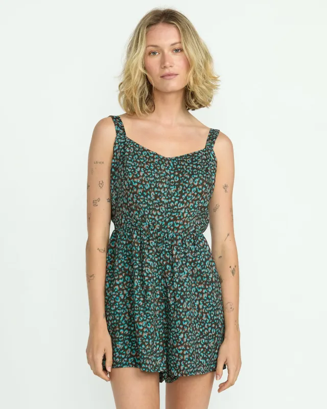Women's Here Kitty Romper sold by Volcom