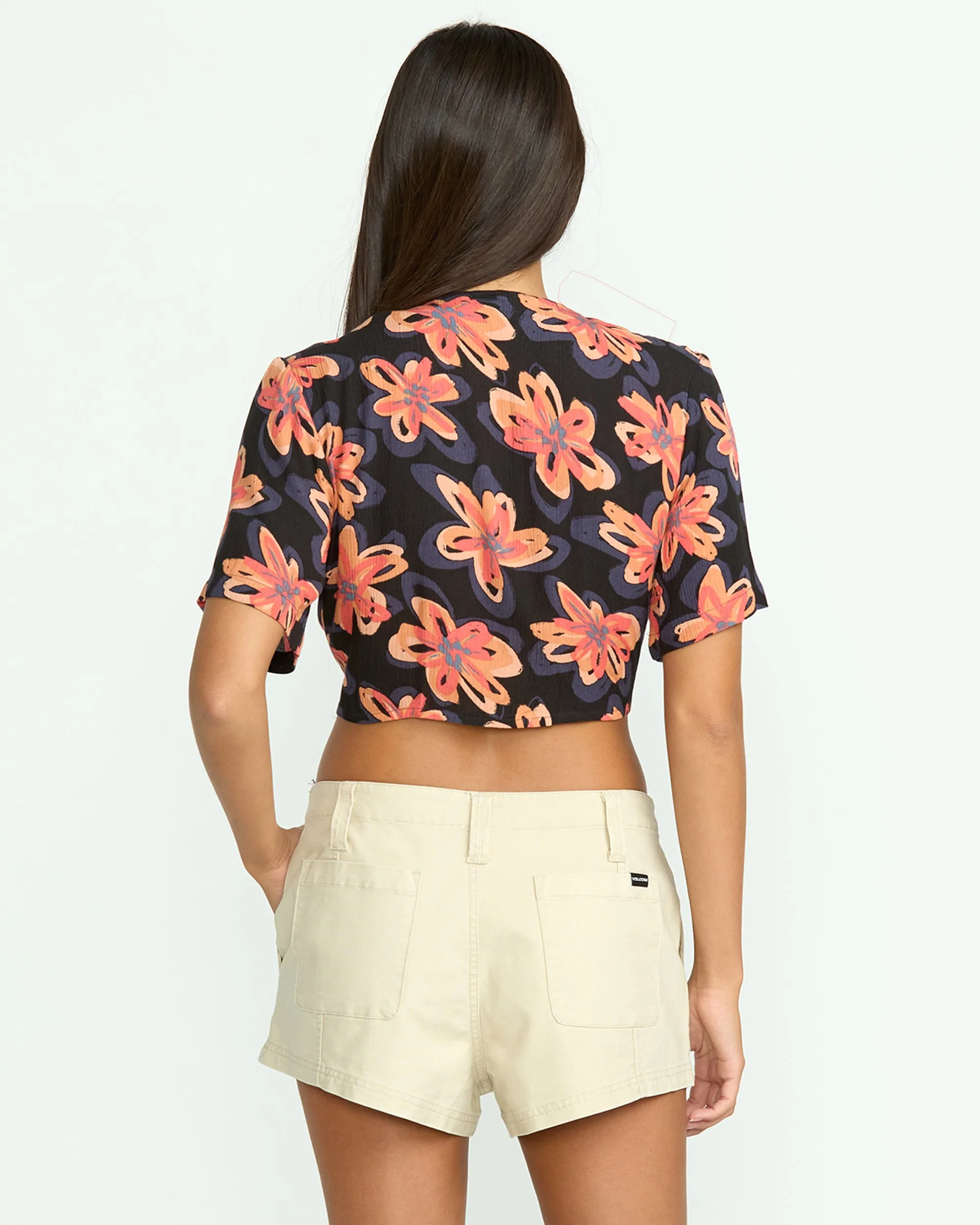 Women's Deep Tropix Short Sleeve Shirt sold by Volcom product image thumbnail 2