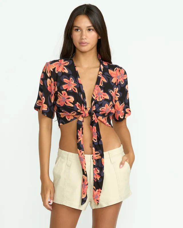 Women's Deep Tropix Short Sleeve Shirt sold by Volcom