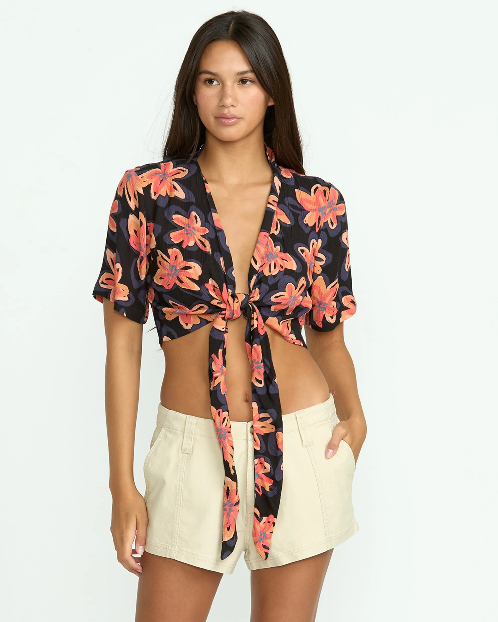 Women's Deep Tropix Short Sleeve Shirt sold by Volcom