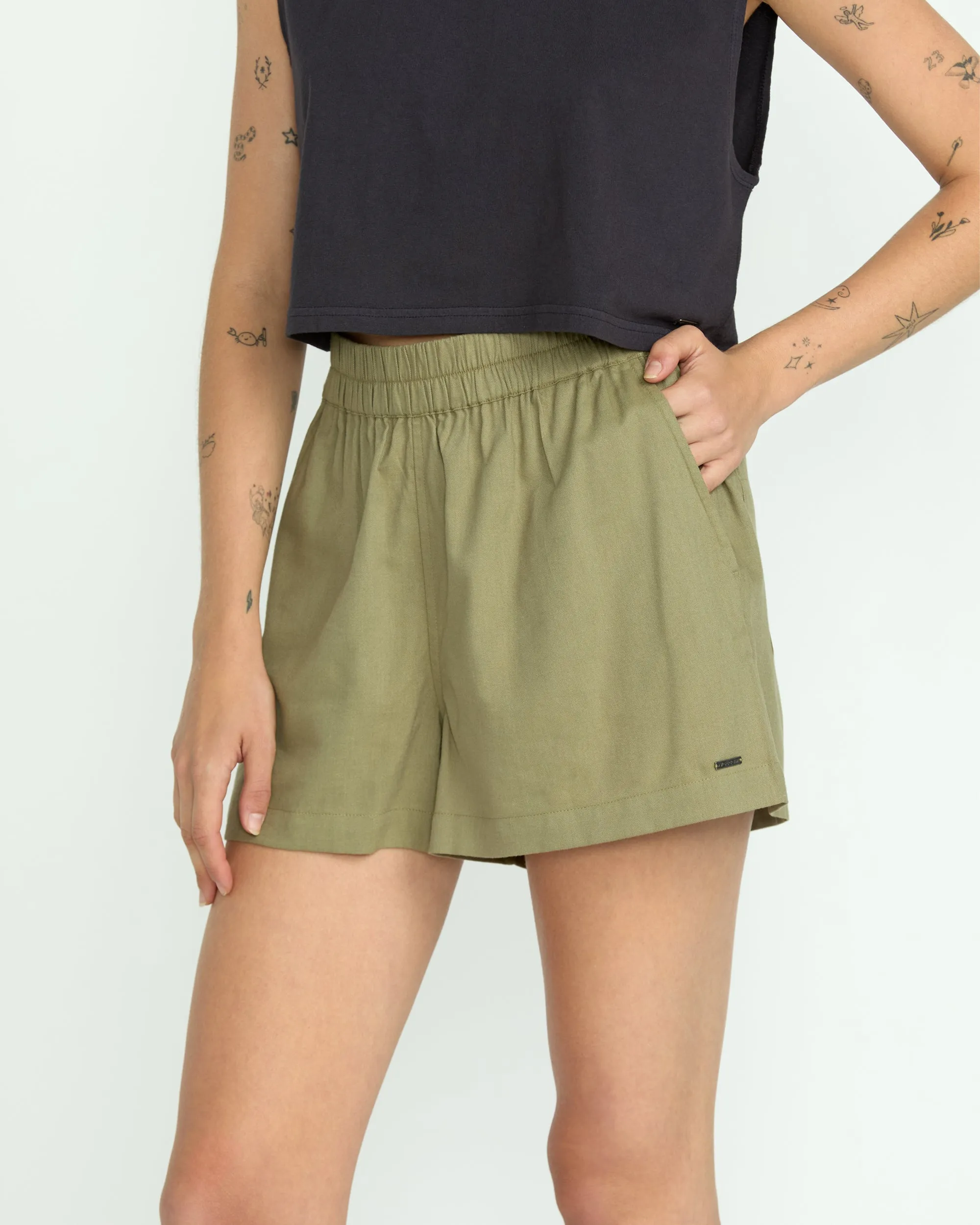 Women's Lived In Track Shorts sold by Volcom product image thumbnail 5