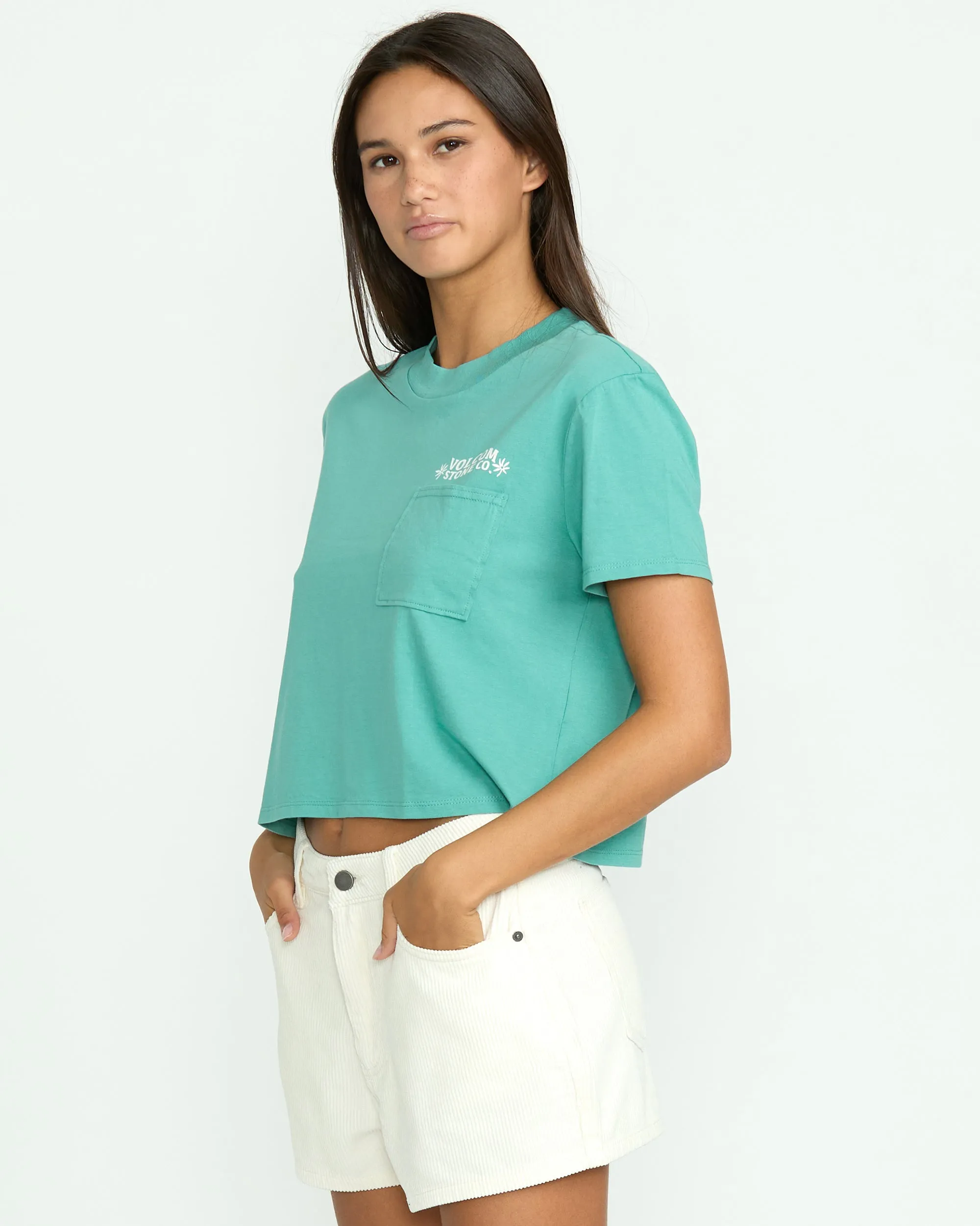 Women's Pocket Dial Tee sold by Volcom product image thumbnail 3