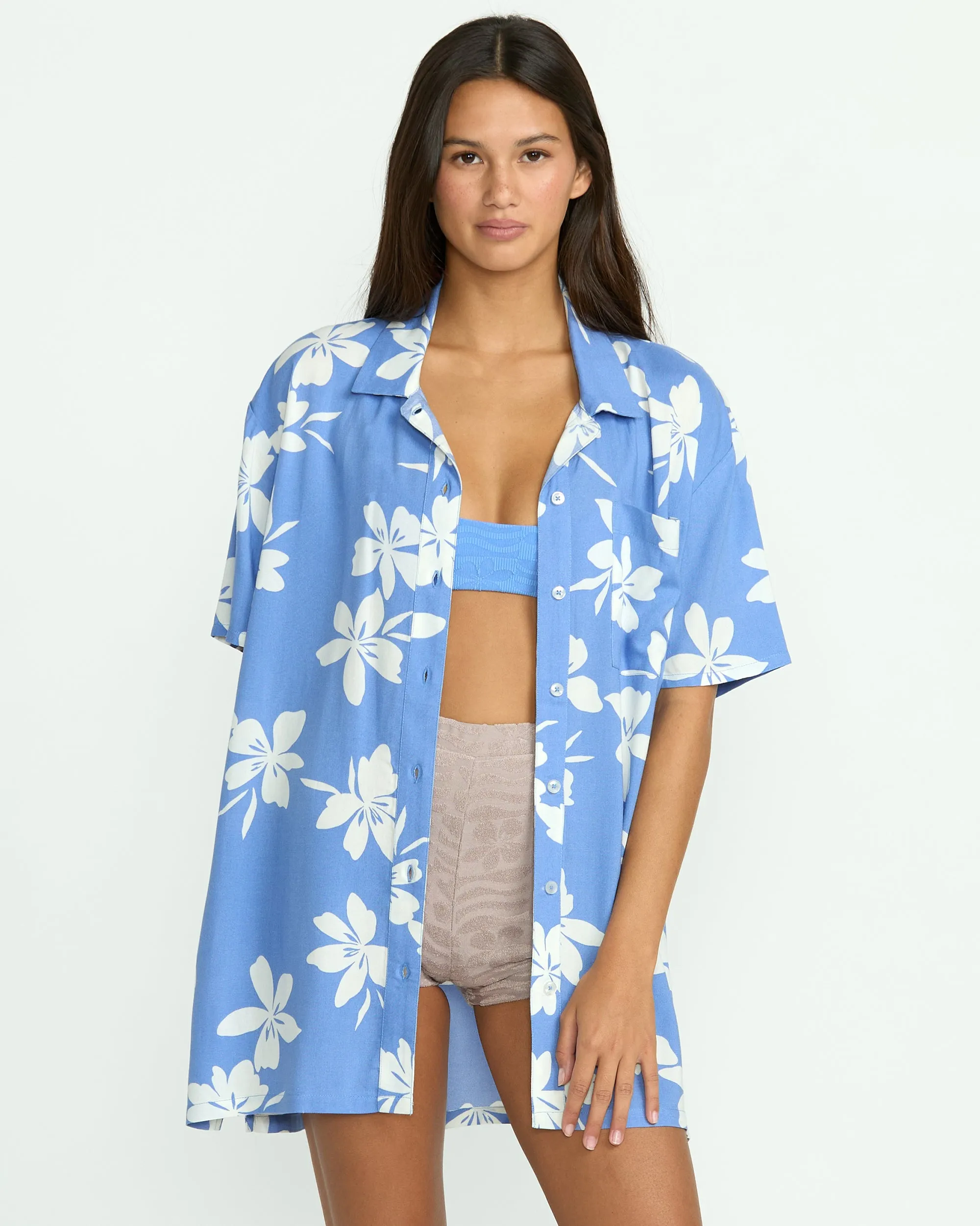 Women's Coco Ho Short Sleeve Cover Up sold by Volcom