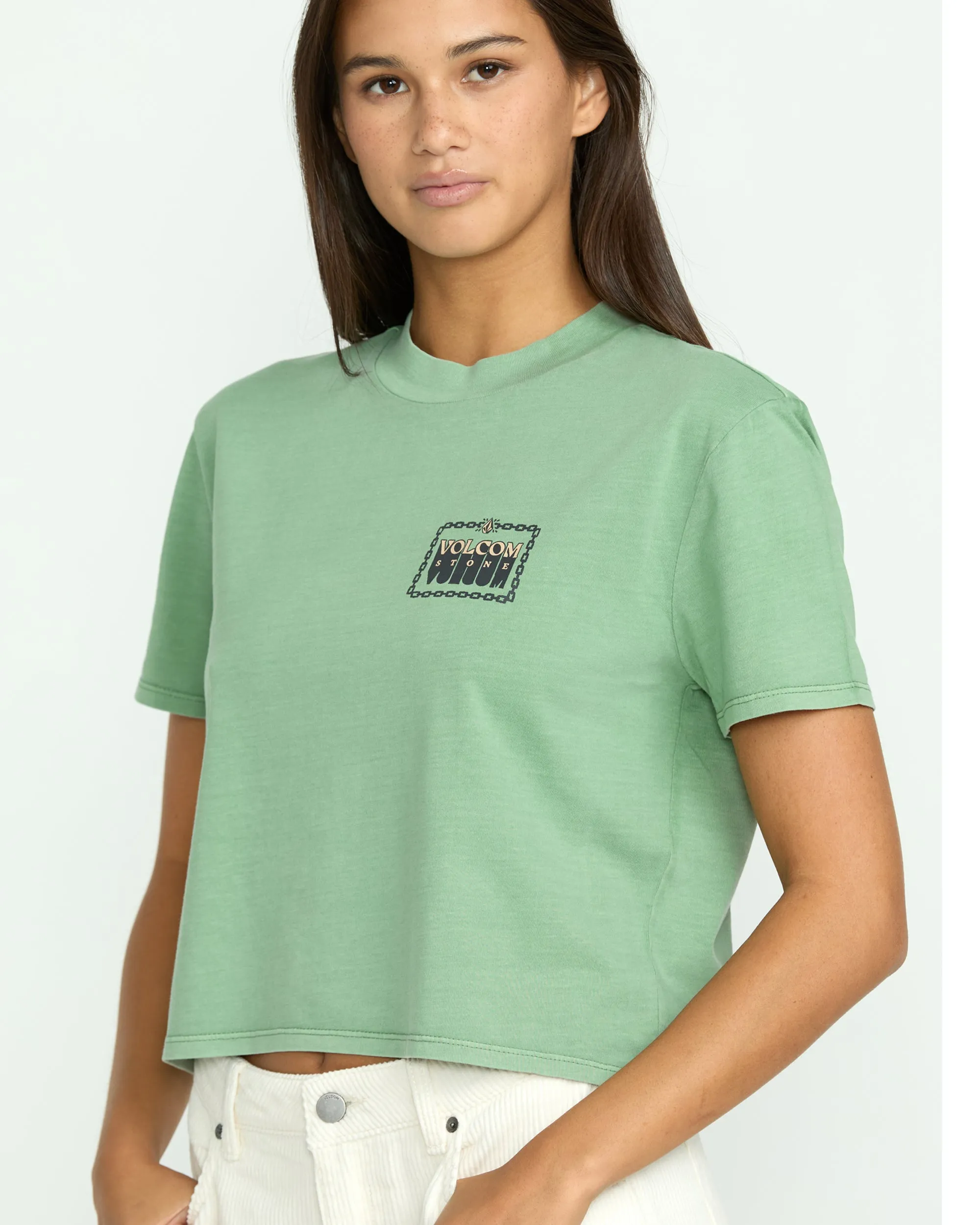 Women's Dial Crop Tee sold by Volcom product image thumbnail 5