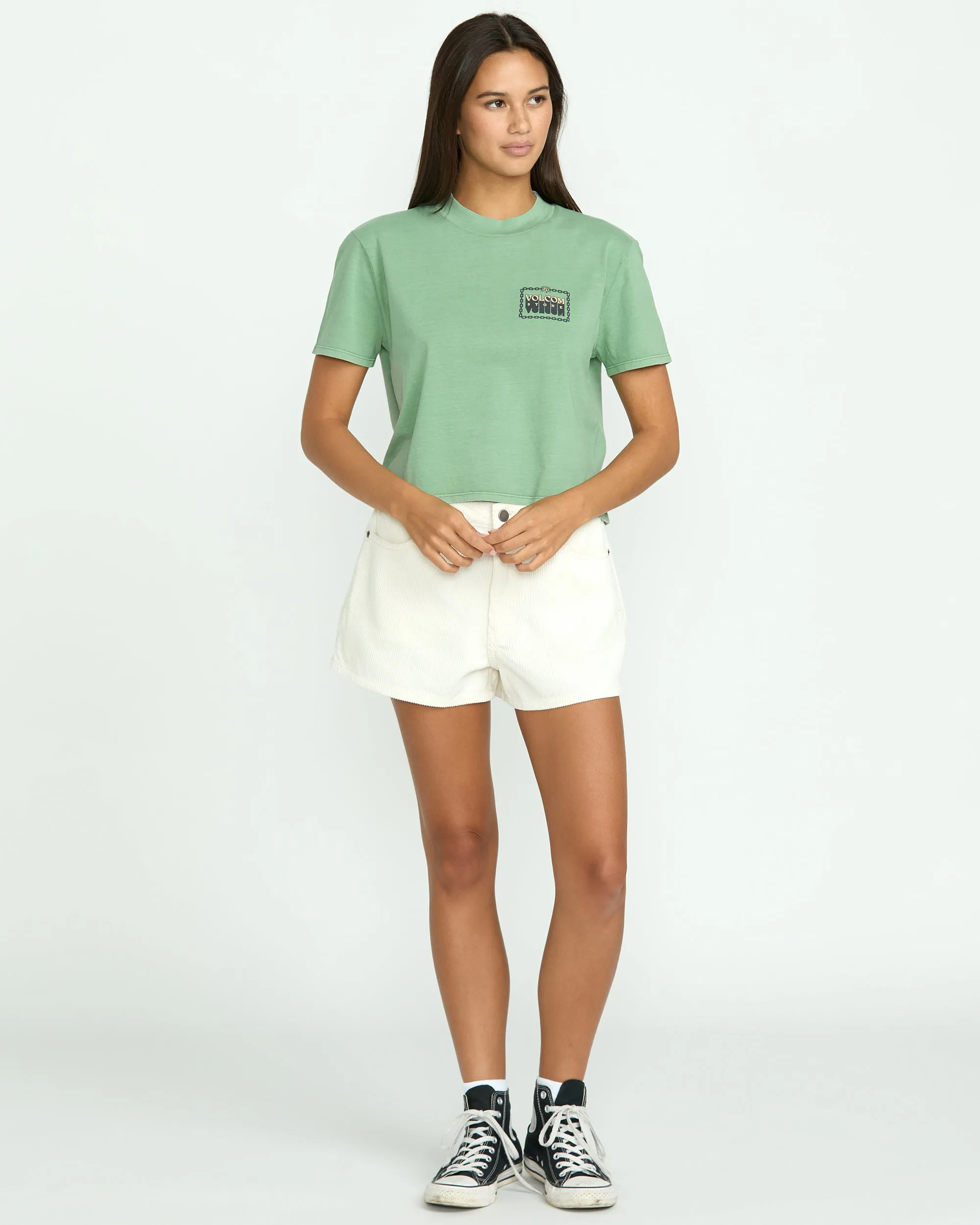 Women's Dial Crop Tee sold by Volcom product image thumbnail 4