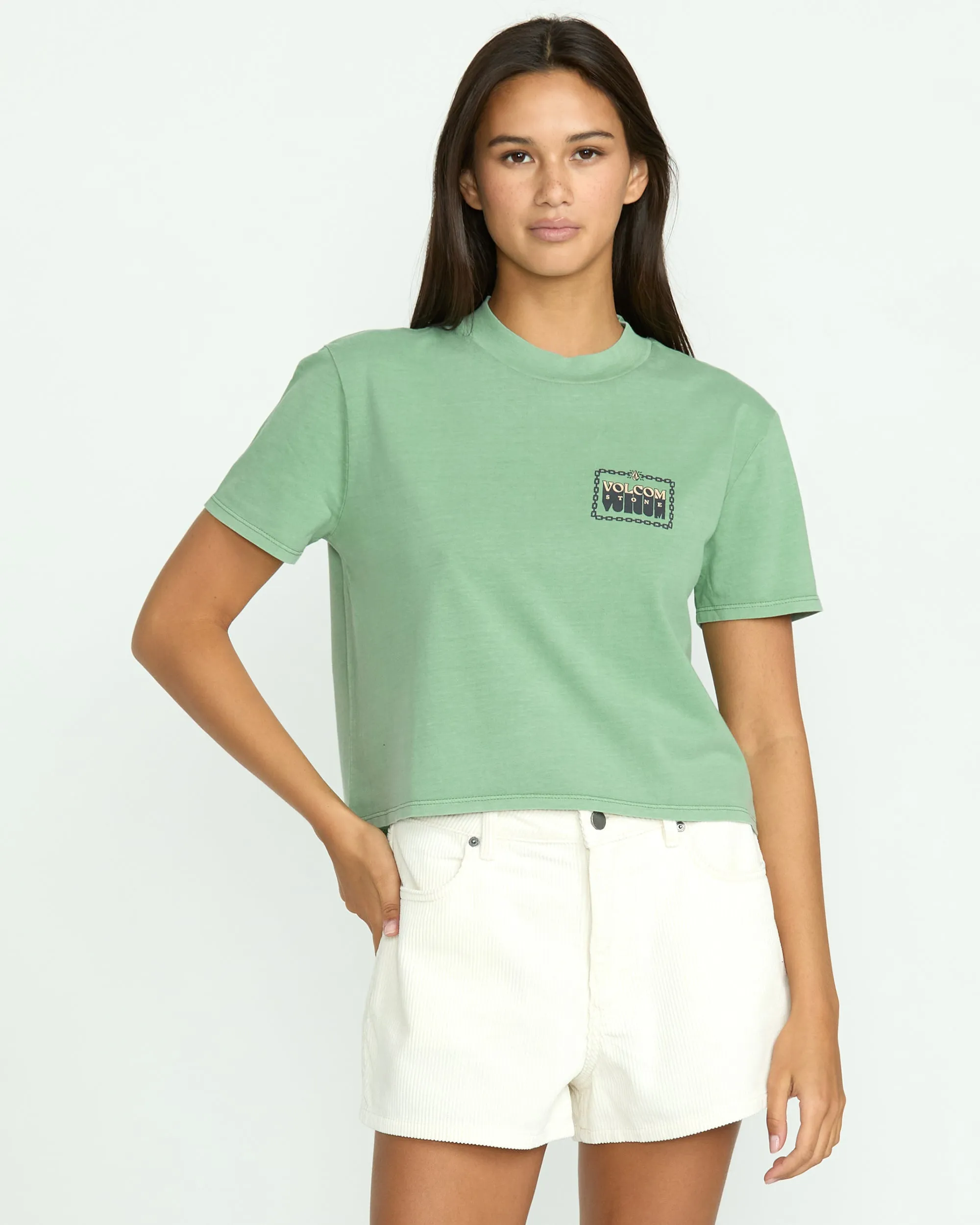 Women's Dial Crop Tee sold by Volcom