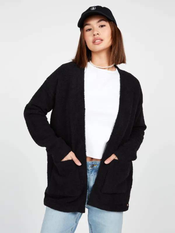 Lived In Lounge Cardigan - Black sold by Volcom