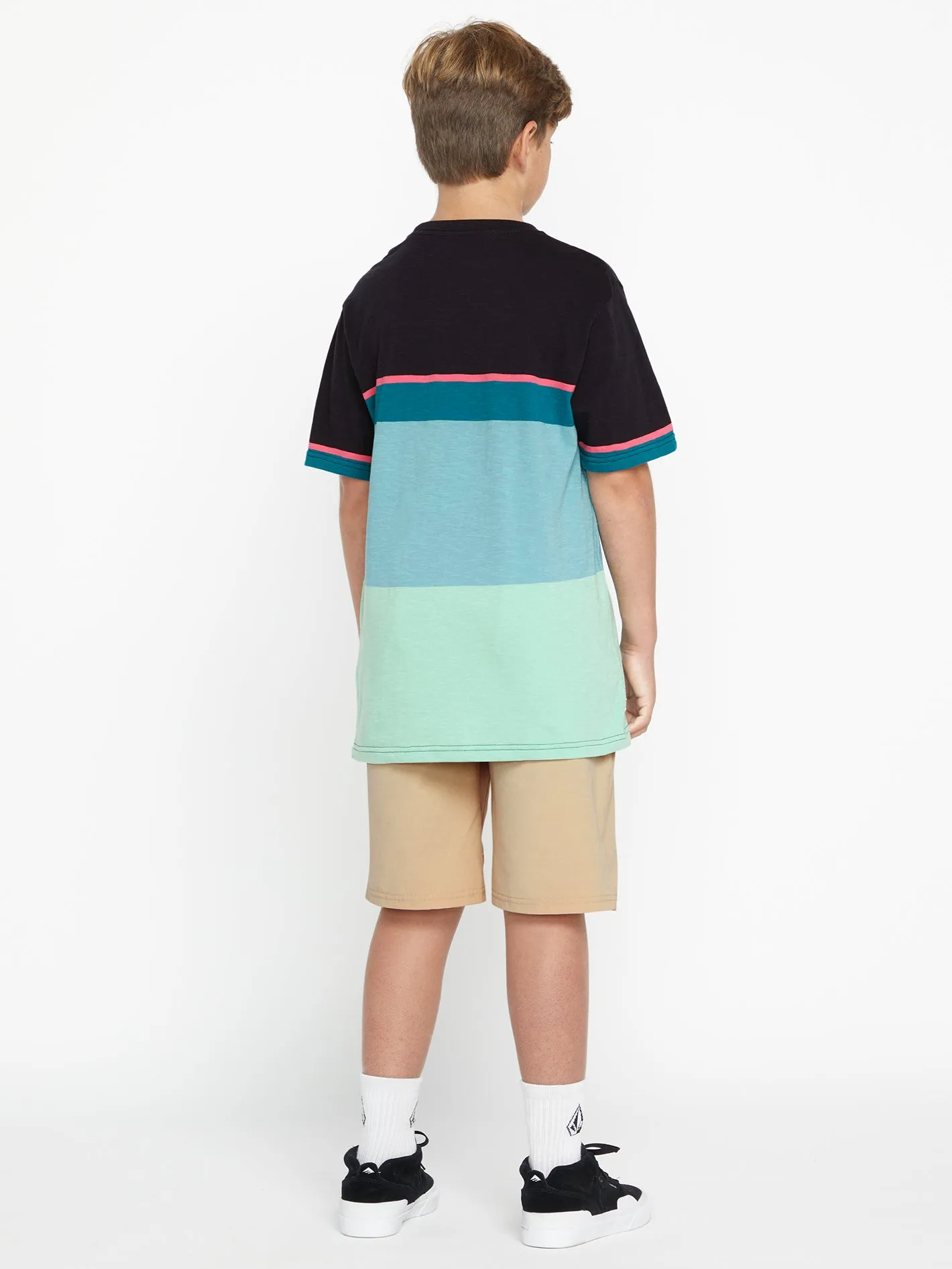 Big Boys Stone Blocker Crew Short Sleeve Shirt - Navy sold by Volcom product image thumbnail 2