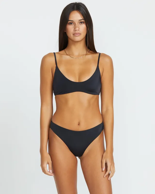 Women's Simply Seamless Crop Bikini Top made by Volcom