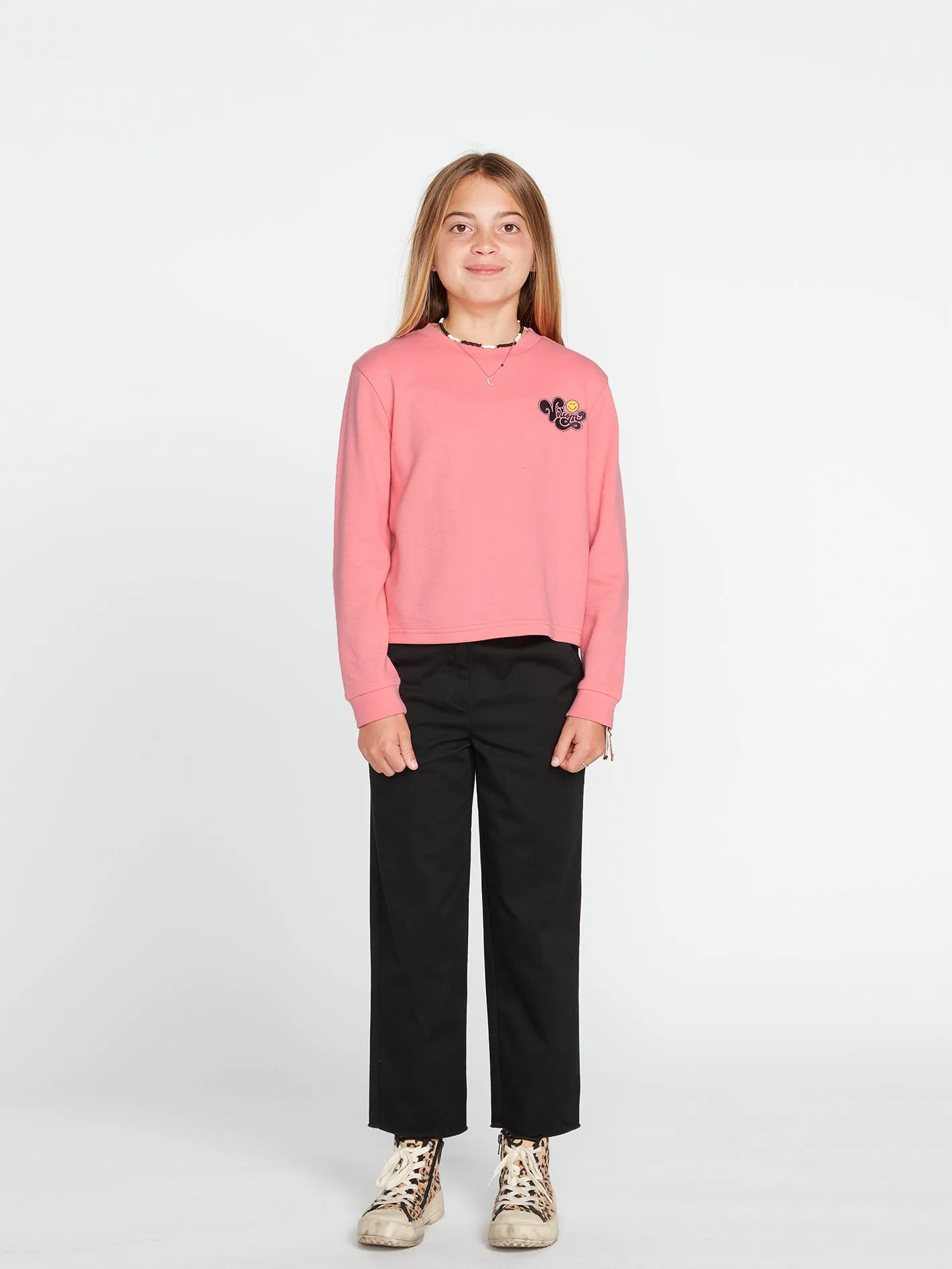 Girls Thermality Long Sleeve Tee - Coral Haze sold by Volcom product image thumbnail 3