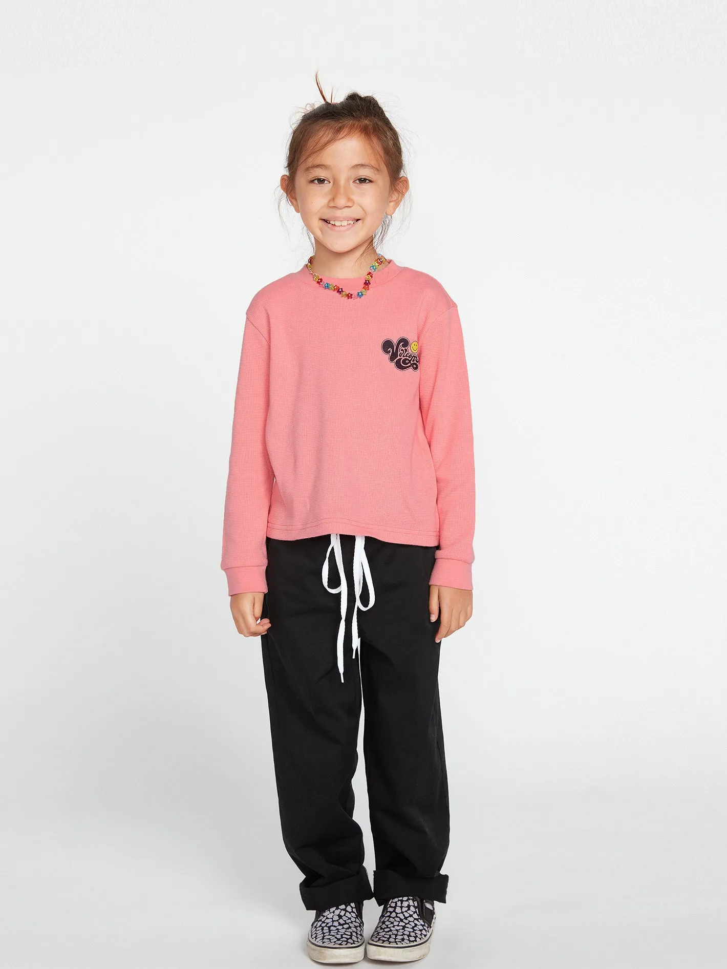 Girls Thermality Long Sleeve Tee - Coral Haze sold by Volcom product image thumbnail 4