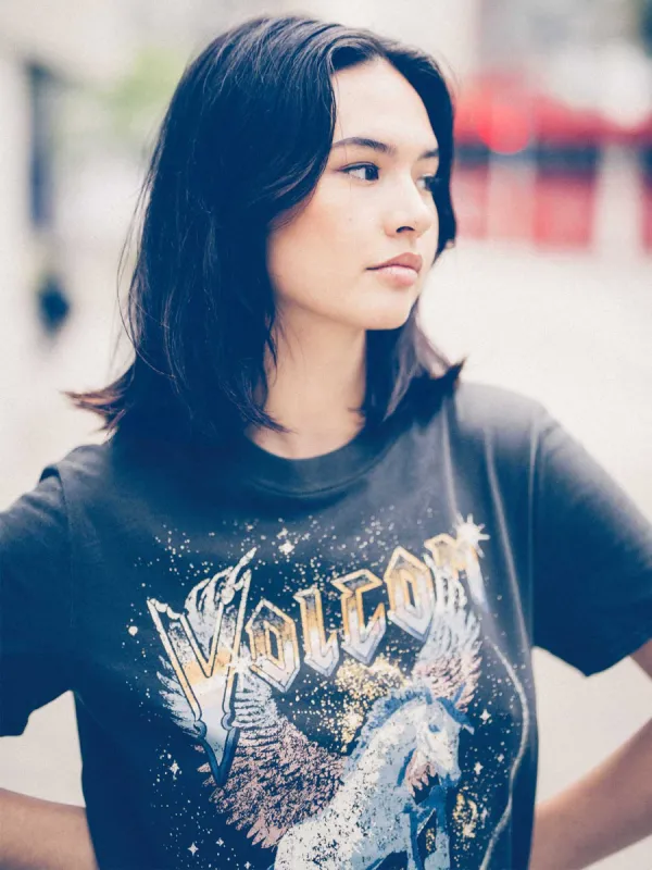 Lock It Up Short Sleeve Tee - Black sold by Volcom