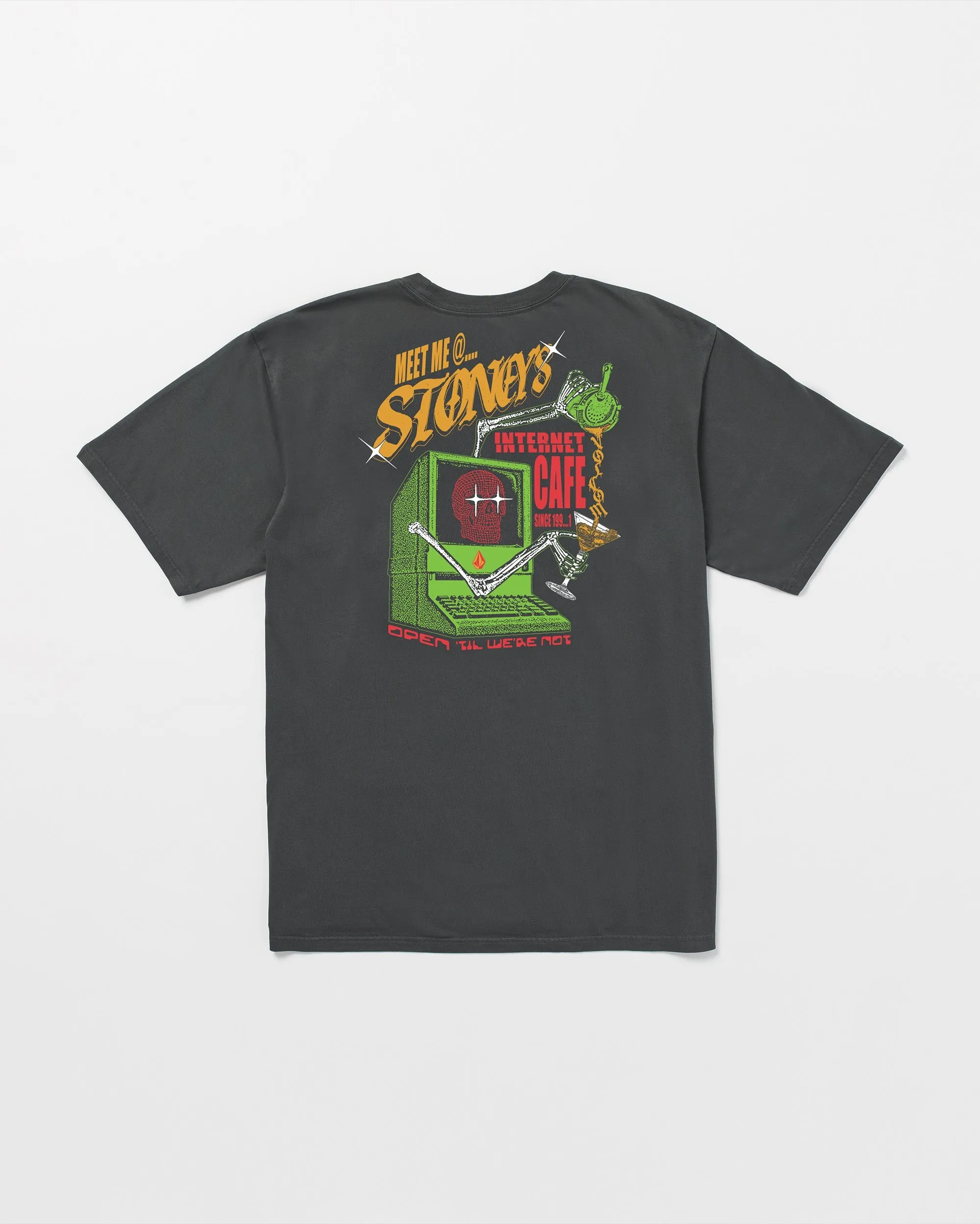 Internet Cafe Short Sleeve Tee - Stealth sold by Volcom product image thumbnail 3