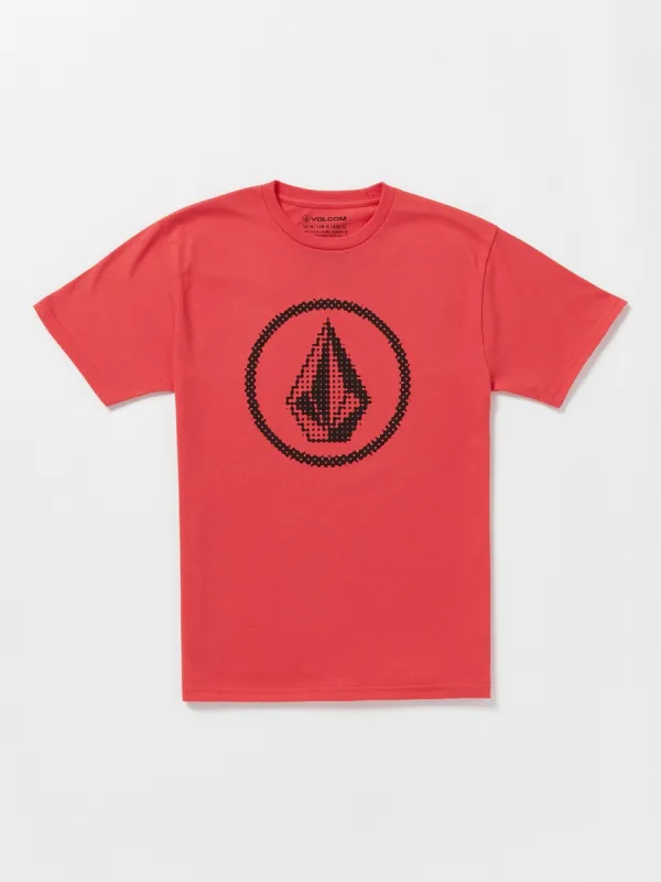 Big Boys Circle Stone Short Sleeve Tee - Flash Red sold by Volcom