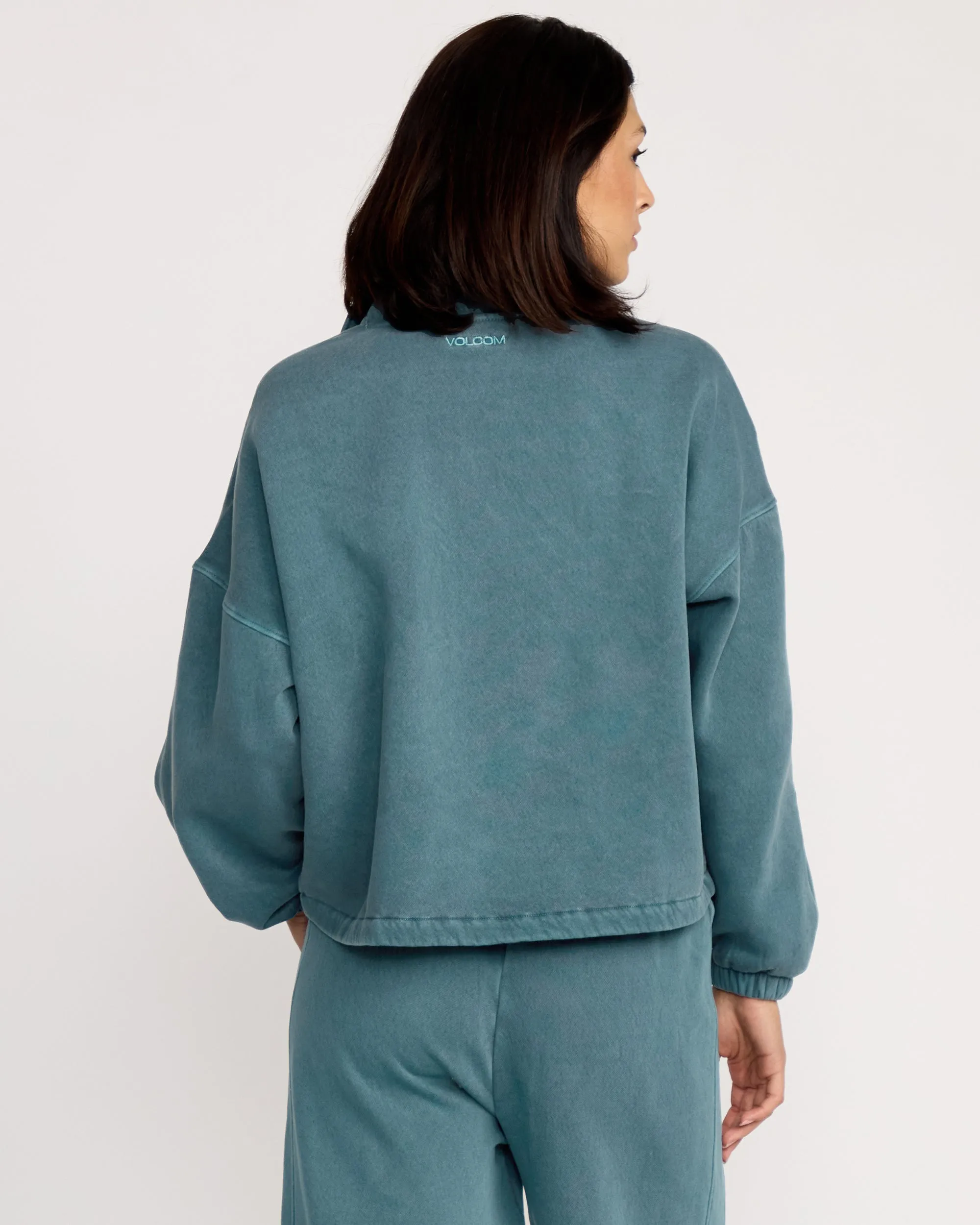 Women's Stone Soft Quarter Zip Sweater sold by Volcom product image thumbnail 4