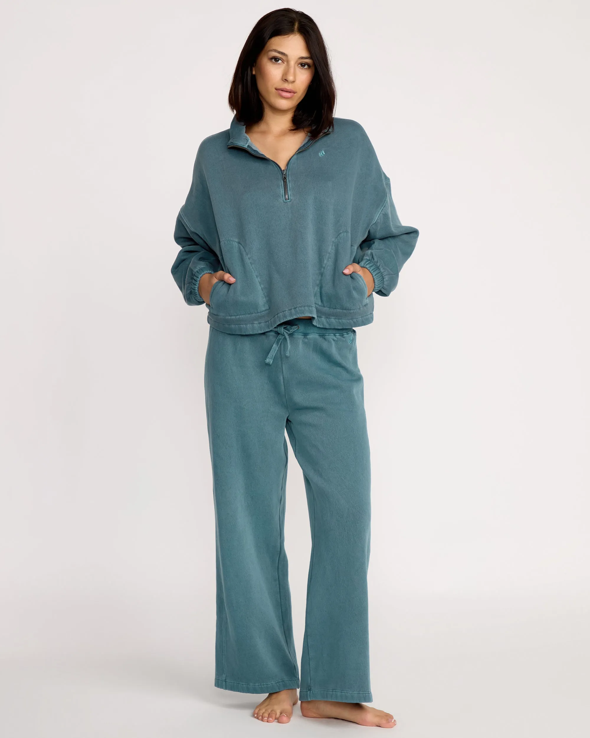 Women's Stone Soft Quarter Zip Sweater sold by Volcom product image thumbnail 2