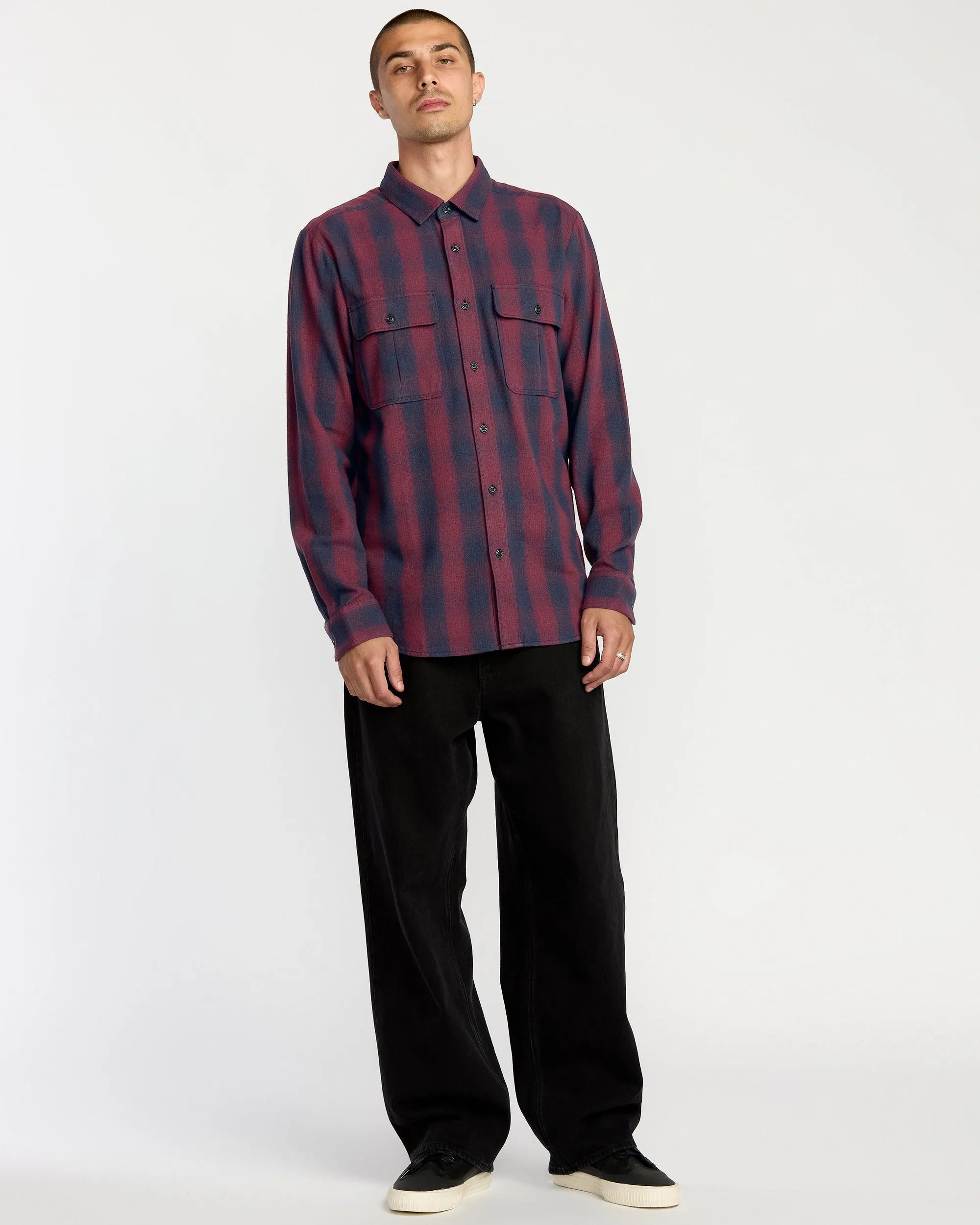 Men's Shadowstone Flannel Long Sleeve Shirt sold by Volcom product image thumbnail 4