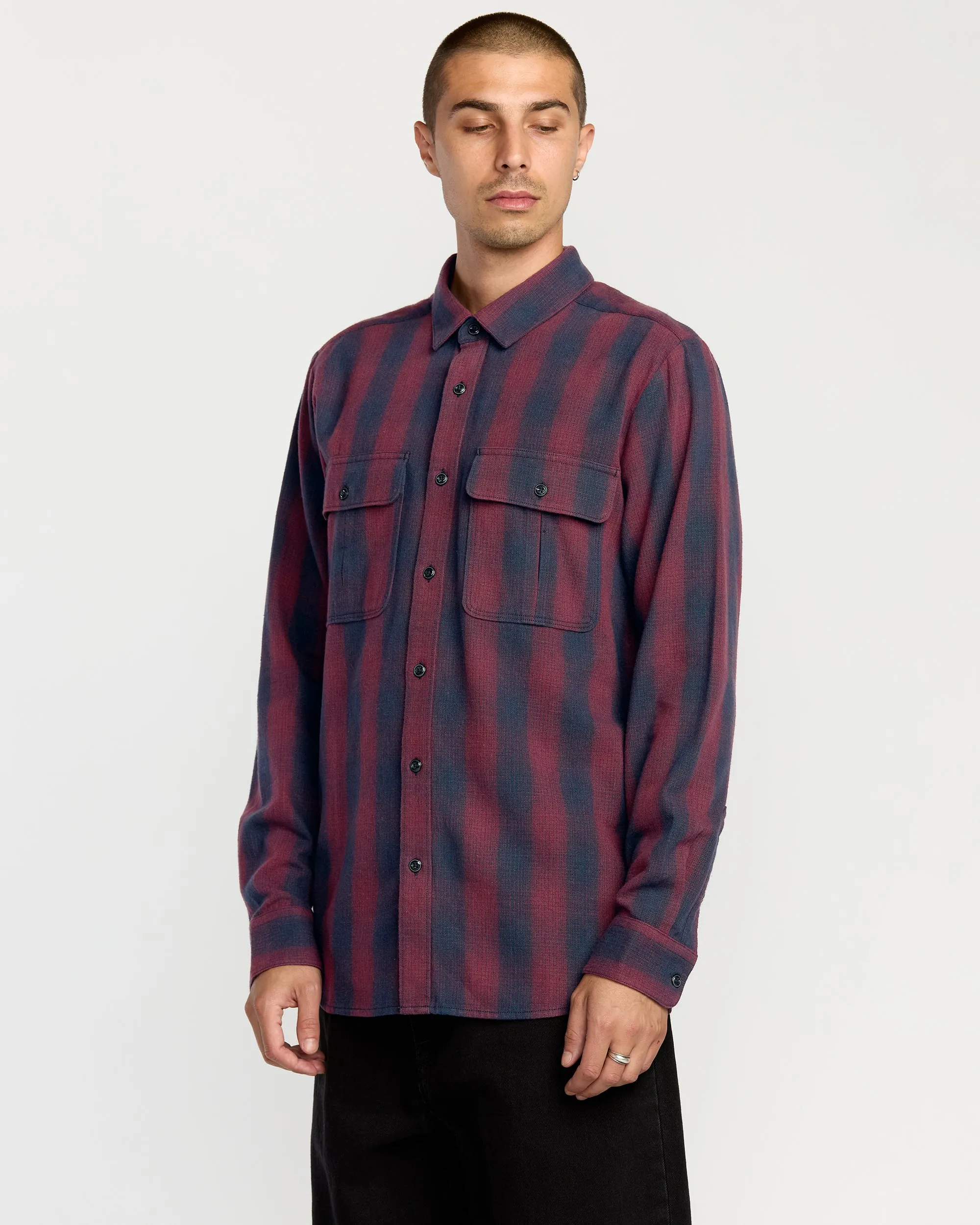 Men's Shadowstone Flannel Long Sleeve Shirt sold by Volcom product image thumbnail 3