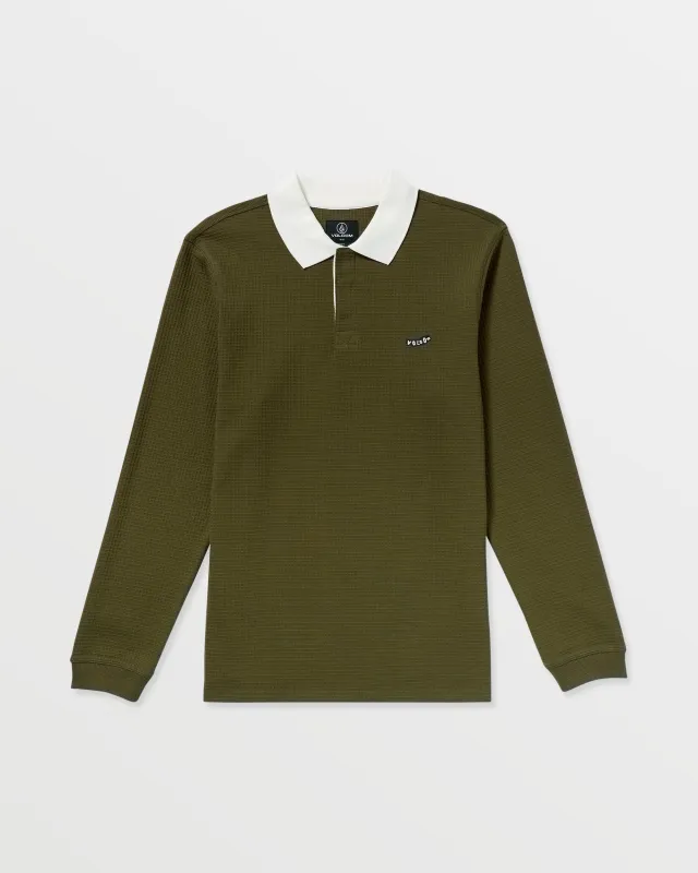 Men's Curbstone Polo Long Sleeve Shirt sold by Volcom