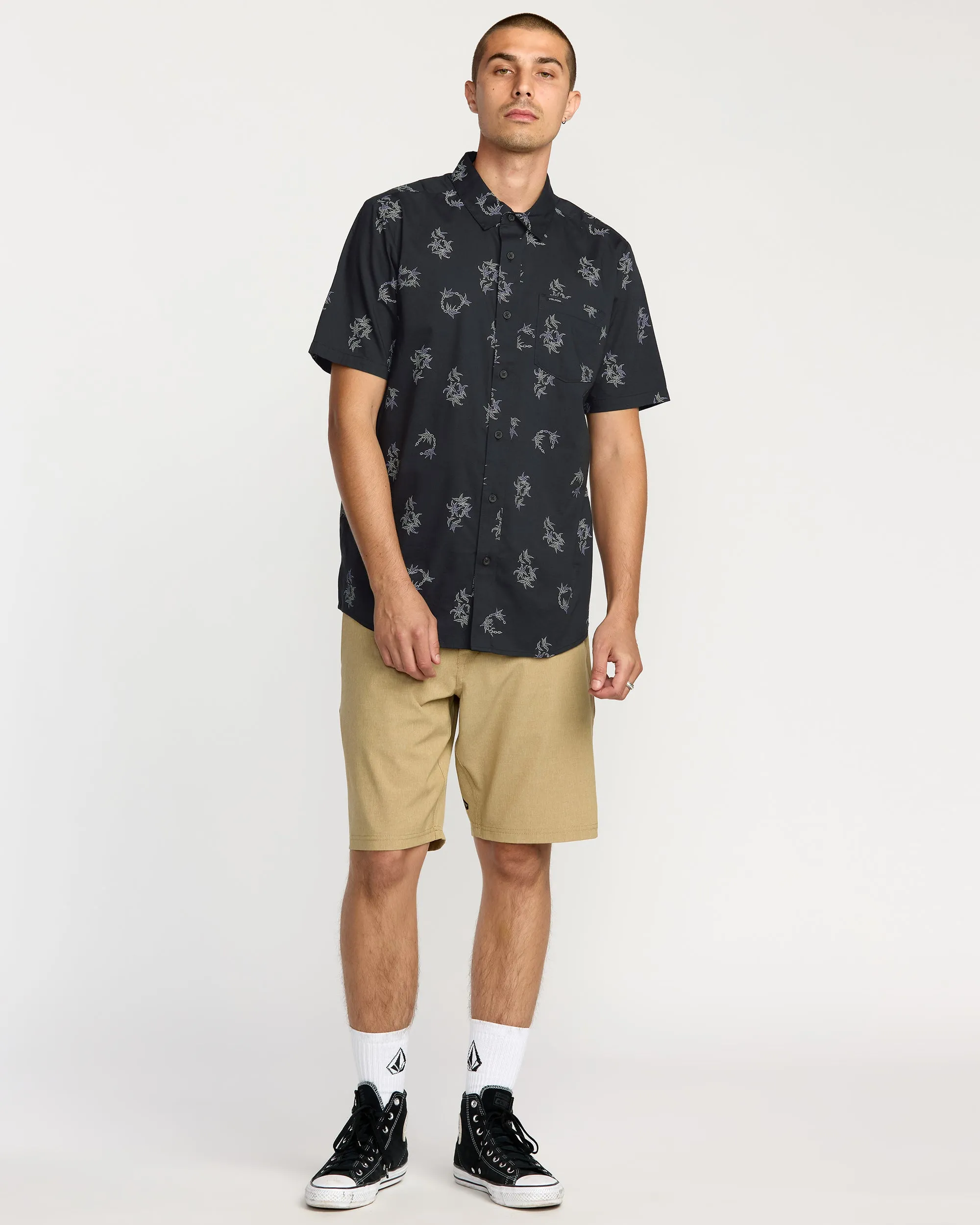 Men's Scaler Stone Woven Short Sleeve Shirt sold by Volcom product image thumbnail 4