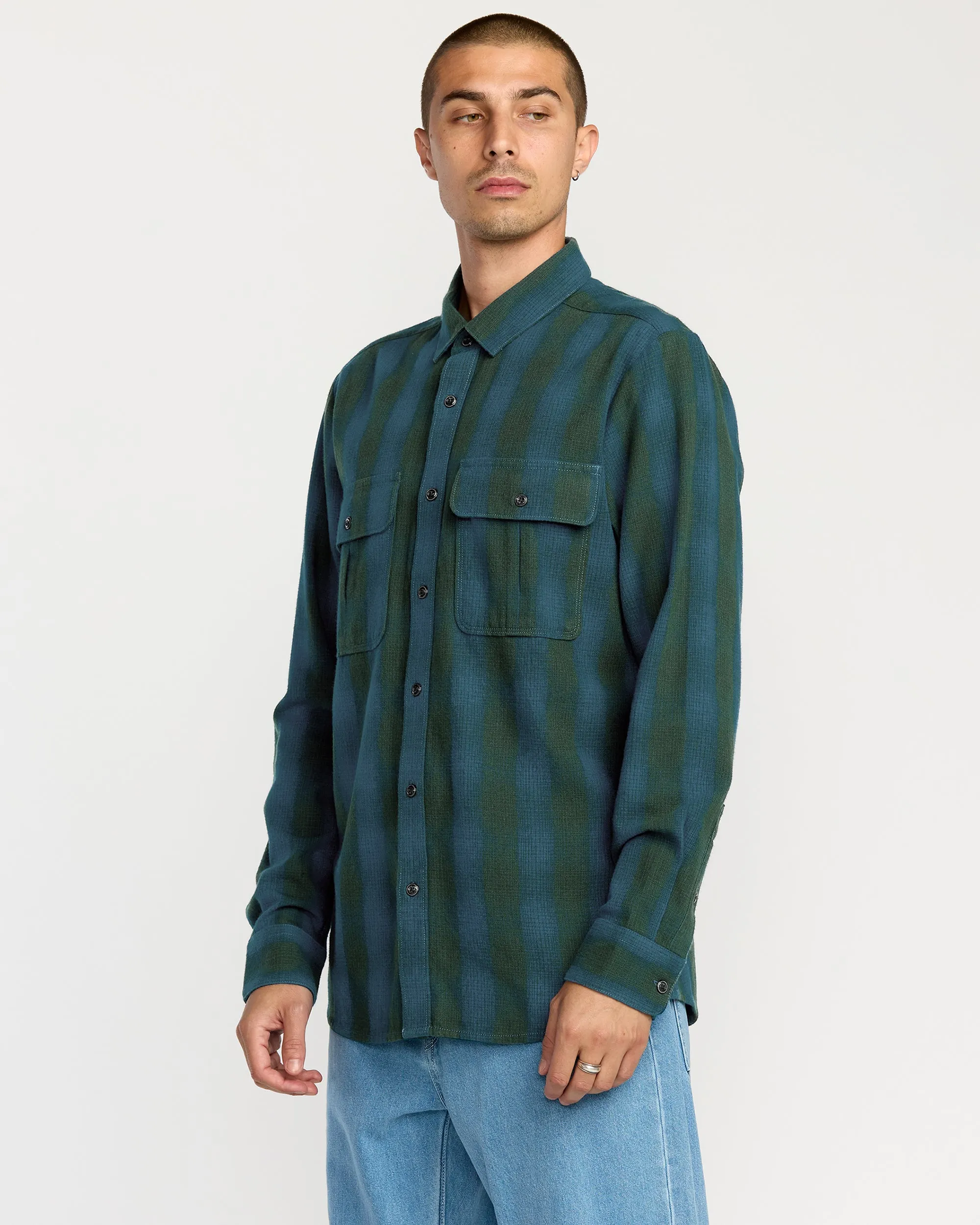 Men's Shadowstone Flannel Long Sleeve Shirt sold by Volcom product image thumbnail 3