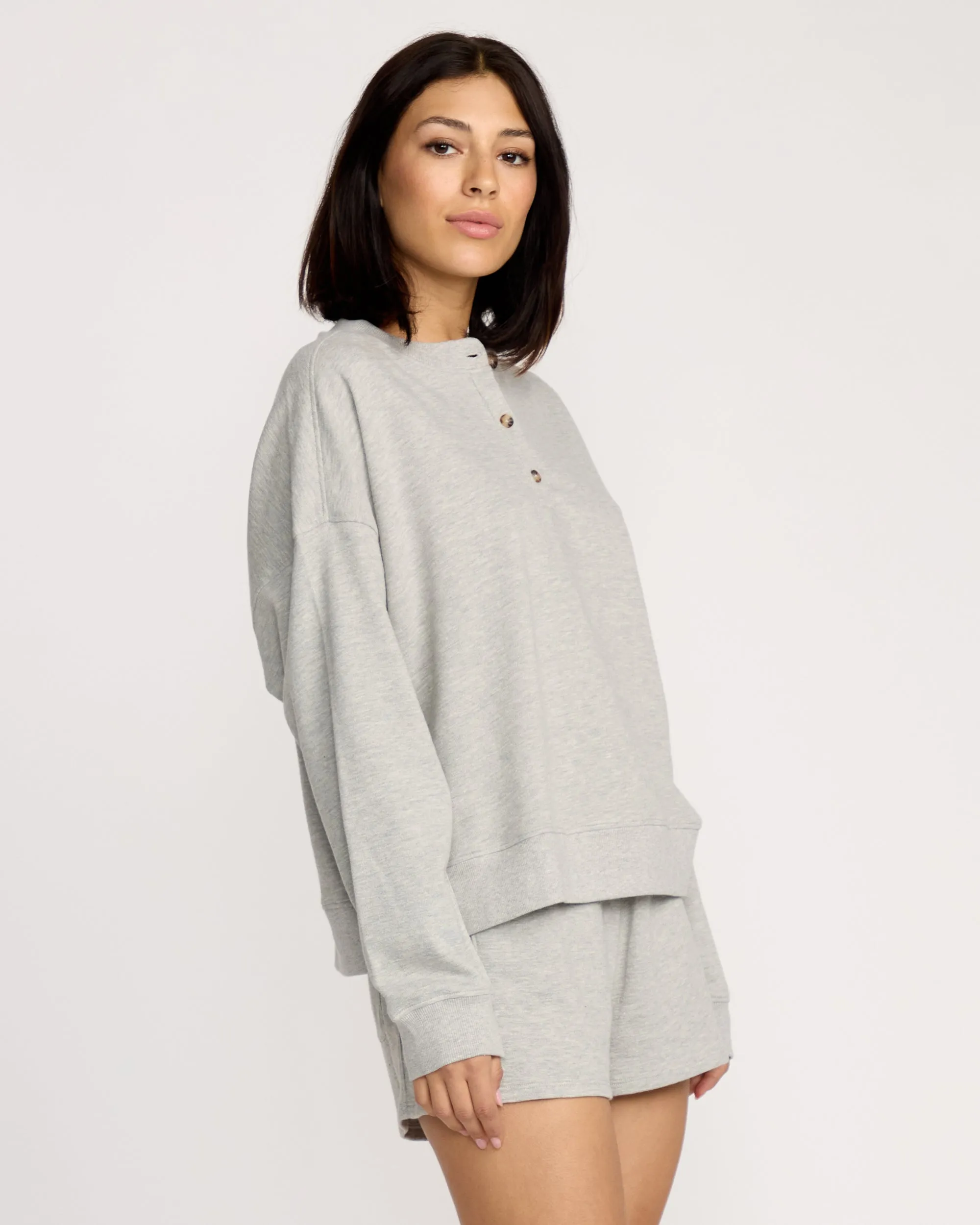 Women's Lived In Fleece Henley sold by Volcom product image thumbnail 2
