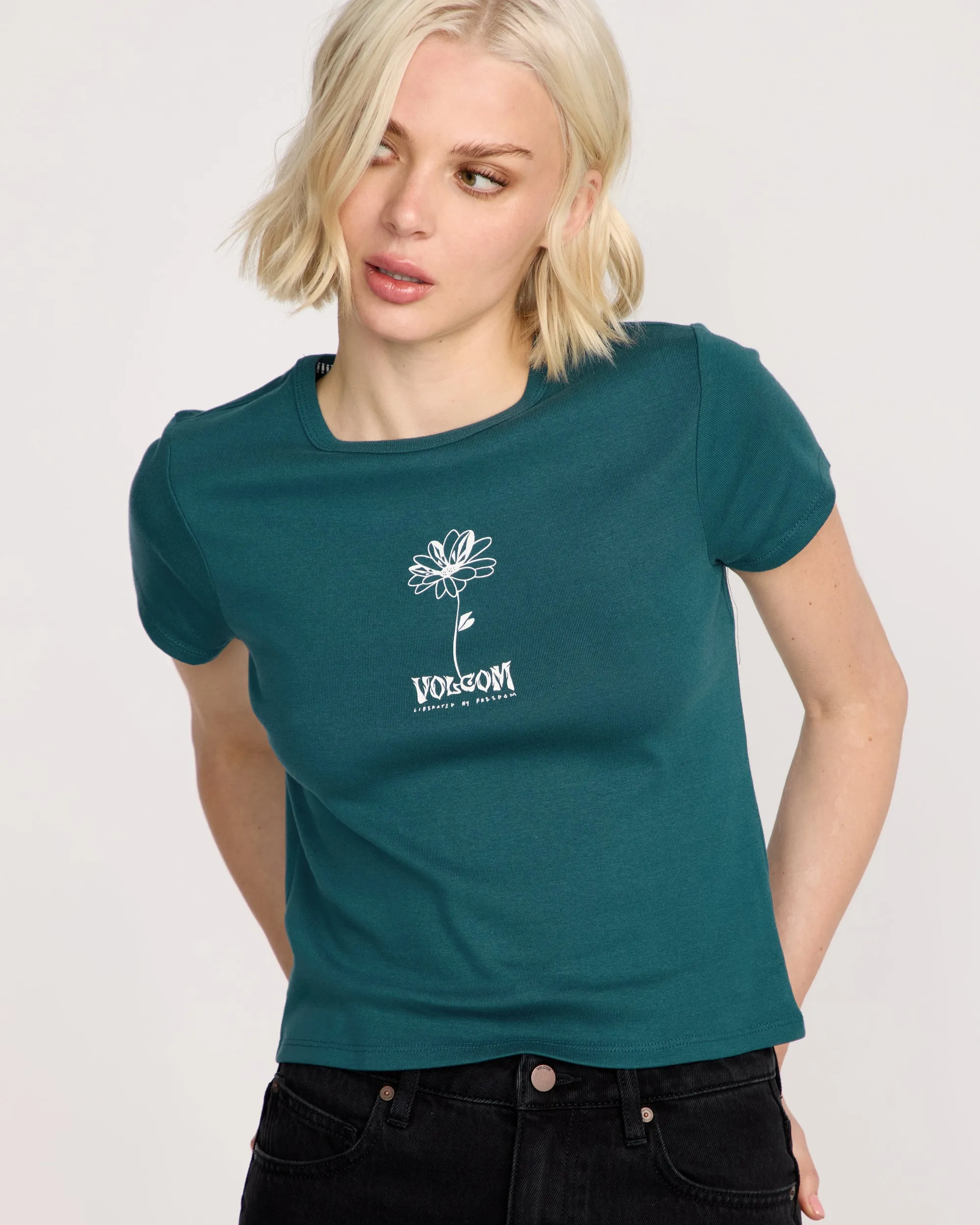 Women's Have A Clue Tee sold by Volcom product image thumbnail 4