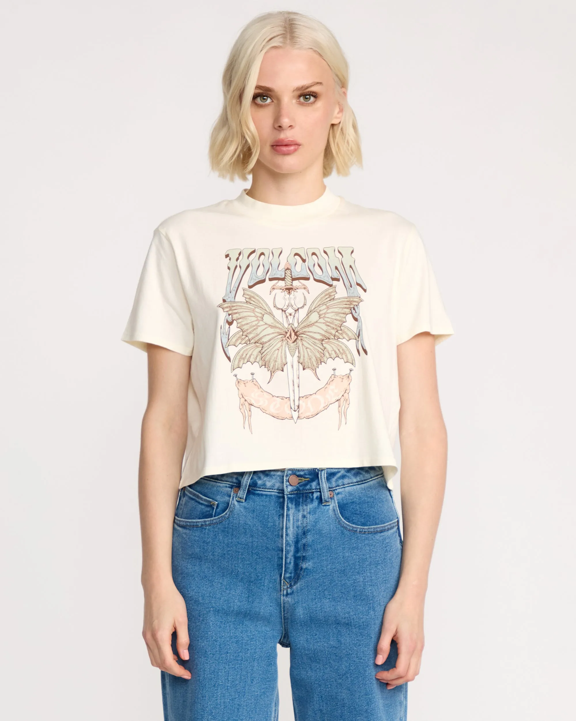 Women's Dial Crop Tee sold by Volcom product image thumbnail 3