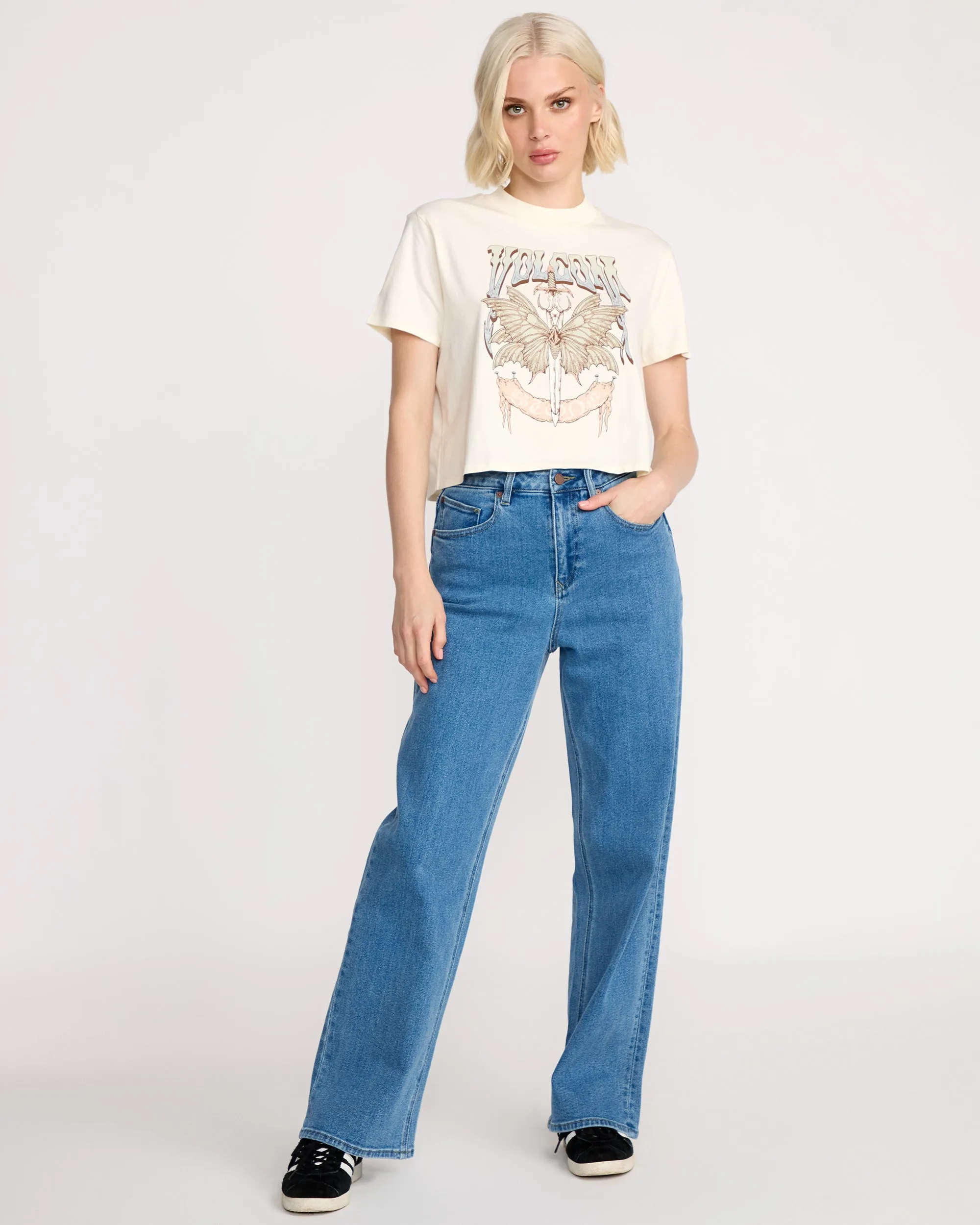 Women's Dial Crop Tee sold by Volcom product image thumbnail 4
