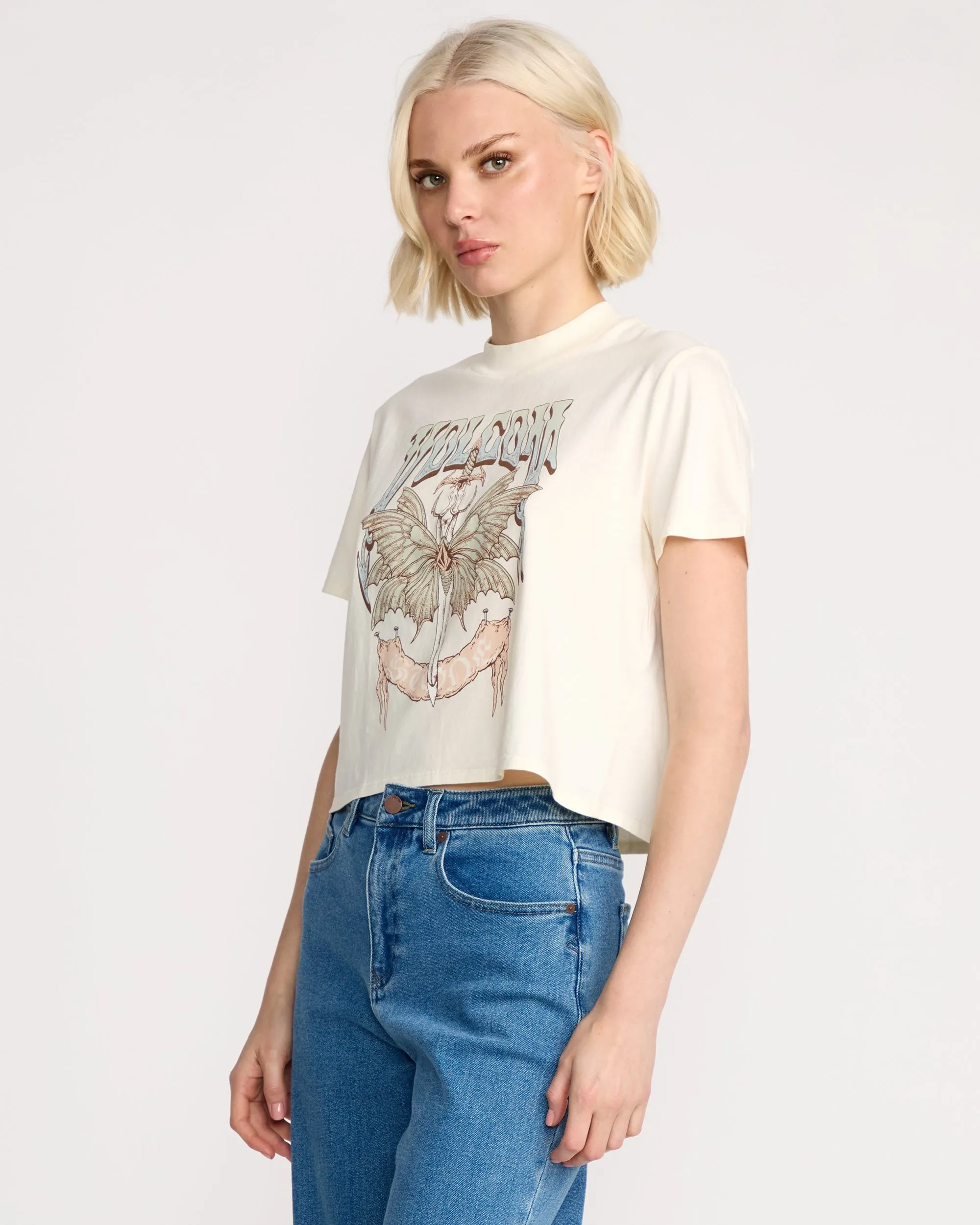 Women's Dial Crop Tee sold by Volcom product image thumbnail 5