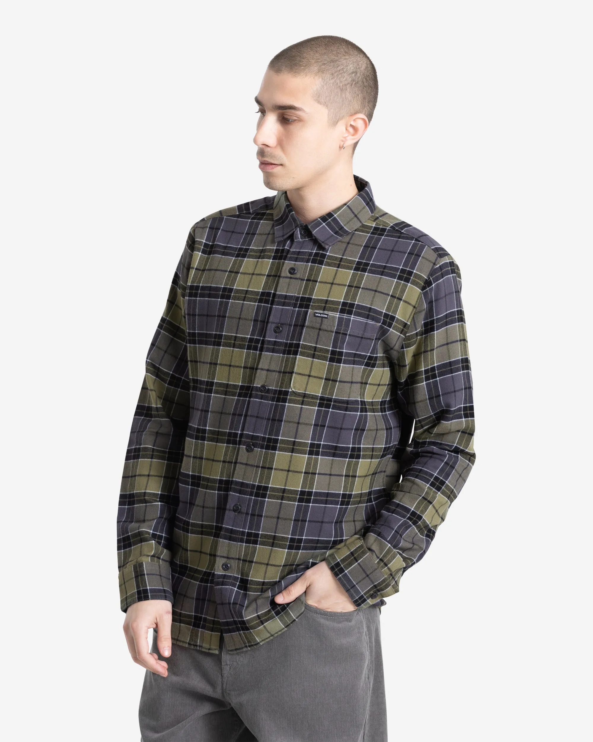 Men's Caden Plaid Long Sleeve Shirt sold by Volcom