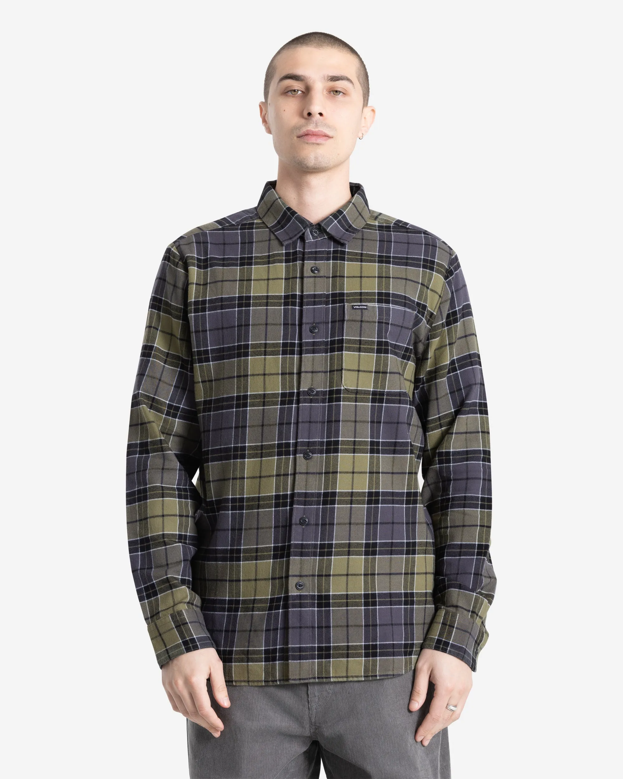 Men's Caden Plaid Long Sleeve Shirt sold by Volcom product image thumbnail 2