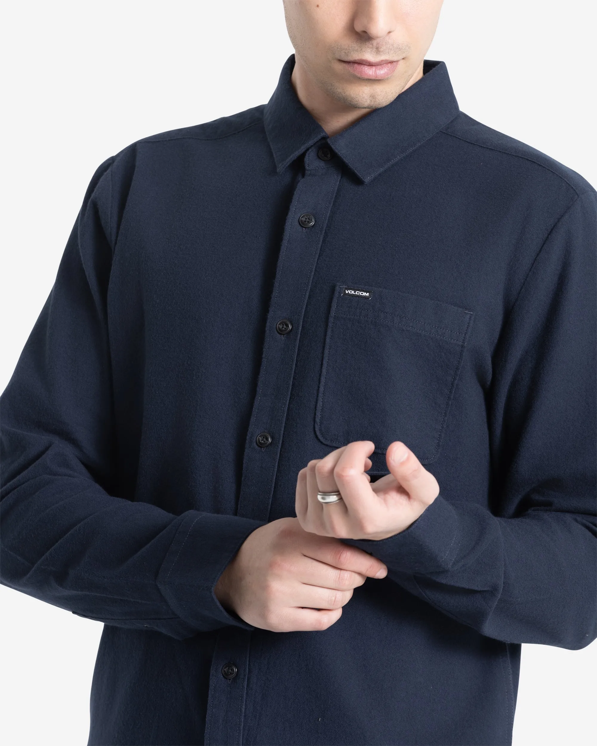Men's Caden Solid Long Sleeve Shirt sold by Volcom product image thumbnail 4