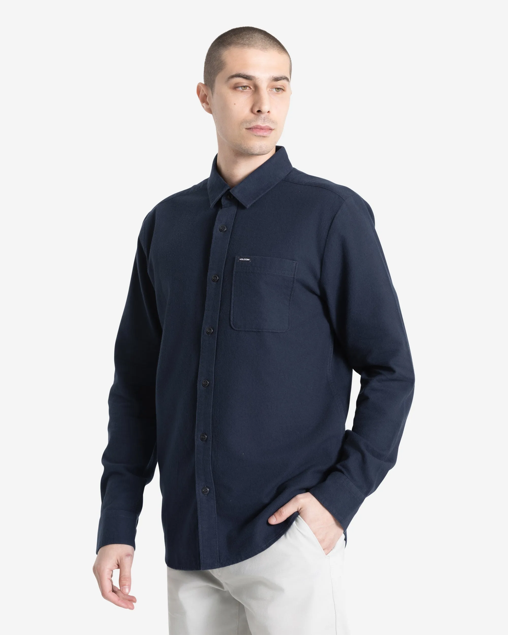 Men's Caden Solid Long Sleeve Shirt sold by Volcom