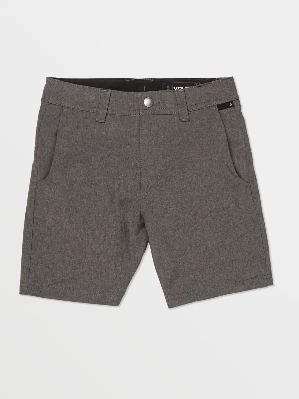 Little Boys Frickin Cross Shred Static Shorts - Charcoal Heather sold by Volcom