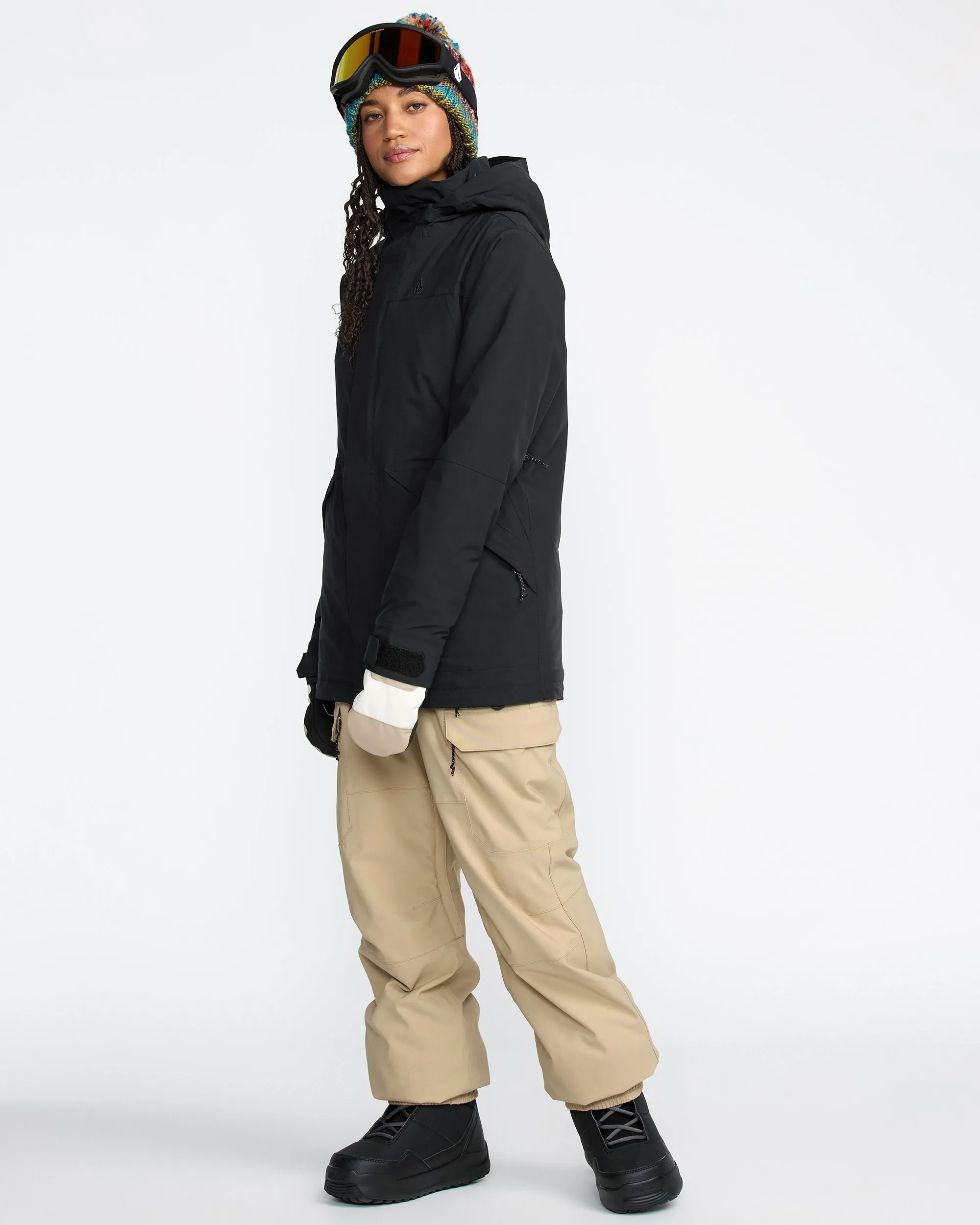 Women's Creston 3D Stretch Bib Overall sold by Volcom