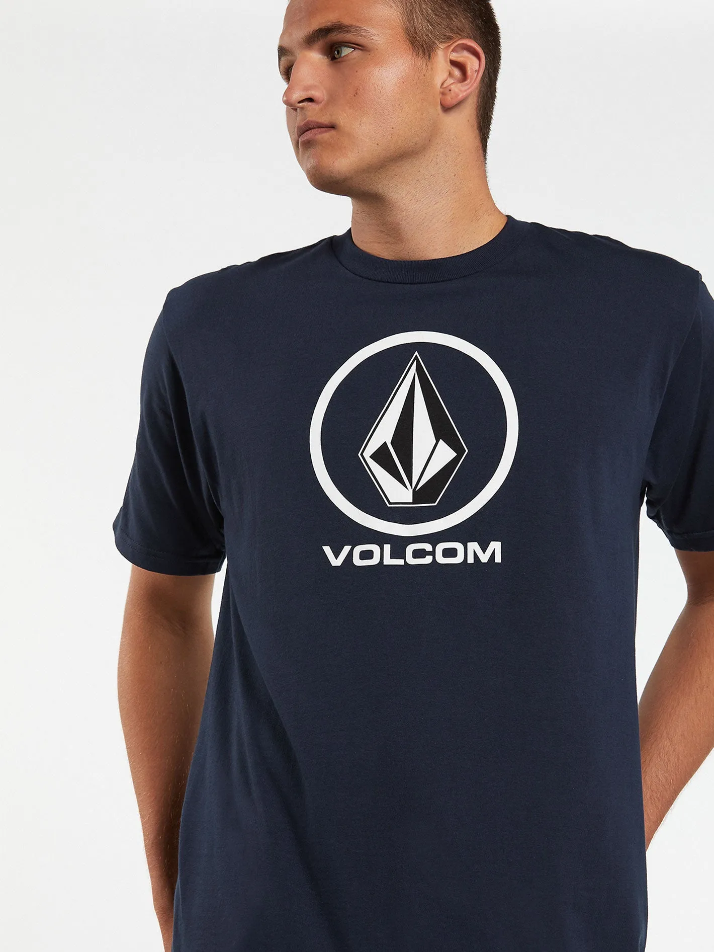 Crisp Stone Short Sleeve Tee - Navy sold by Volcom