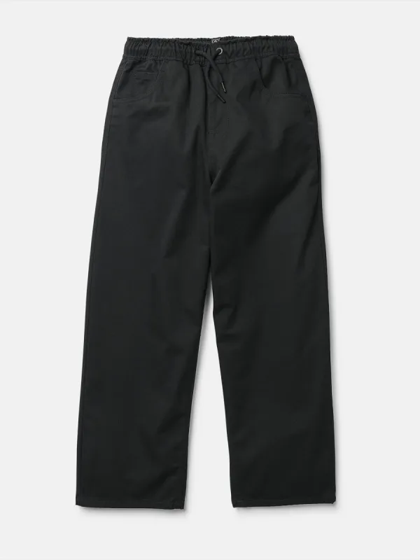 Big Boys Freazy Elastic Waist Pants - Black sold by Volcom